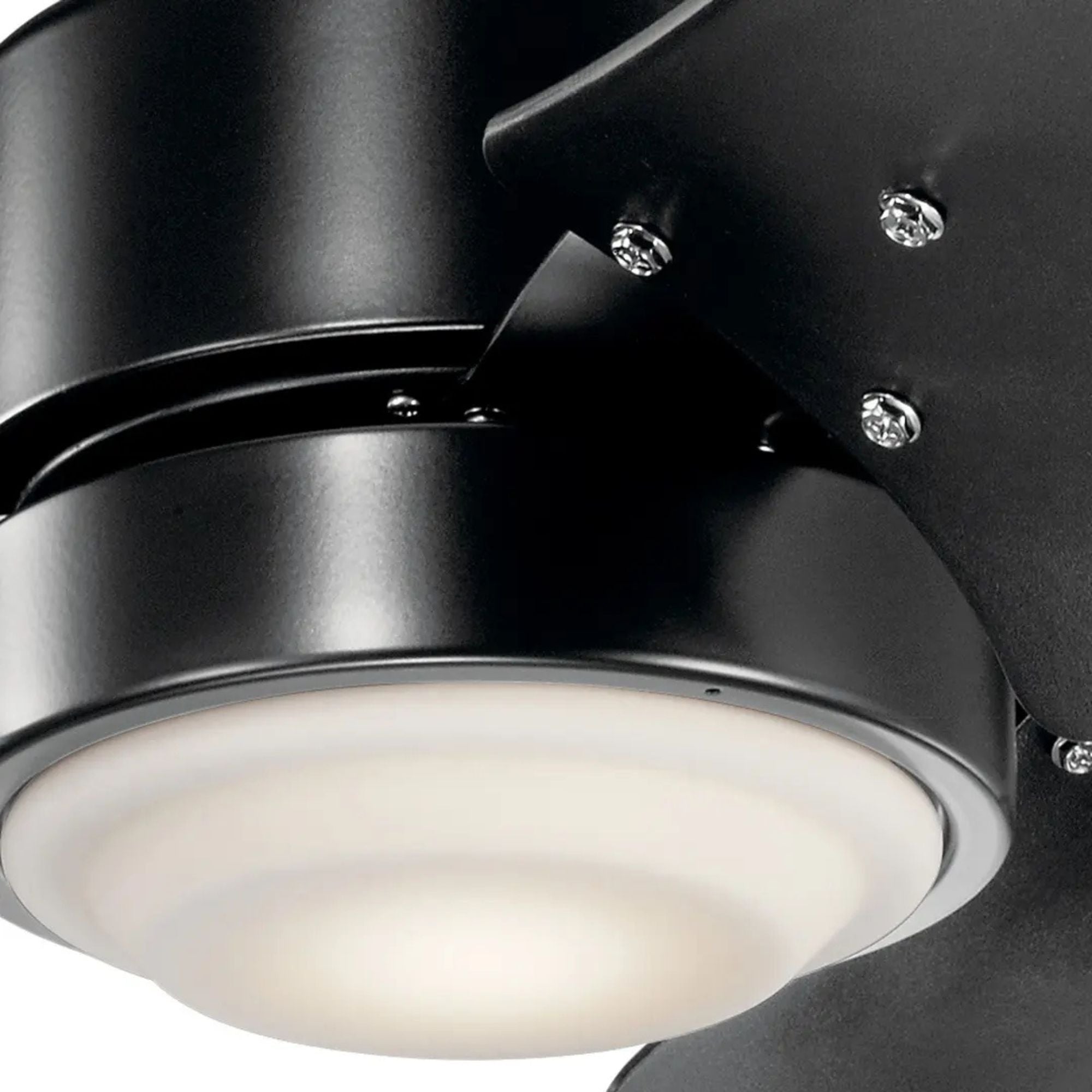 Rana 60" Satin Black LED Outdoor Ceiling Fan with Wall Control