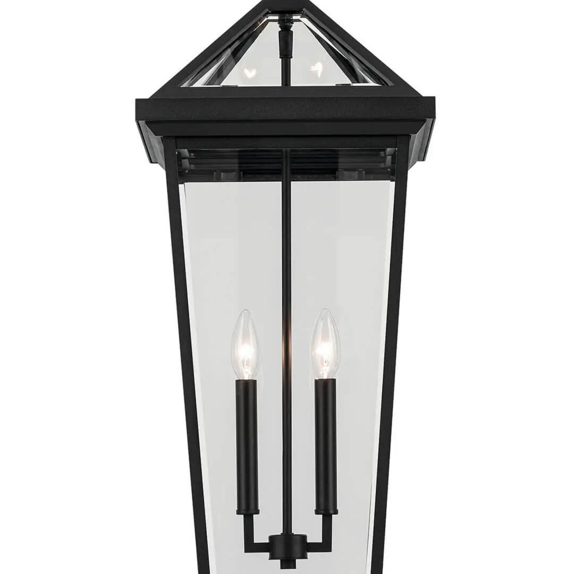 Kichler Lighting - Regence 26" 2-Light Outdoor Pendant, Textured Black Finish | Bees Lighting