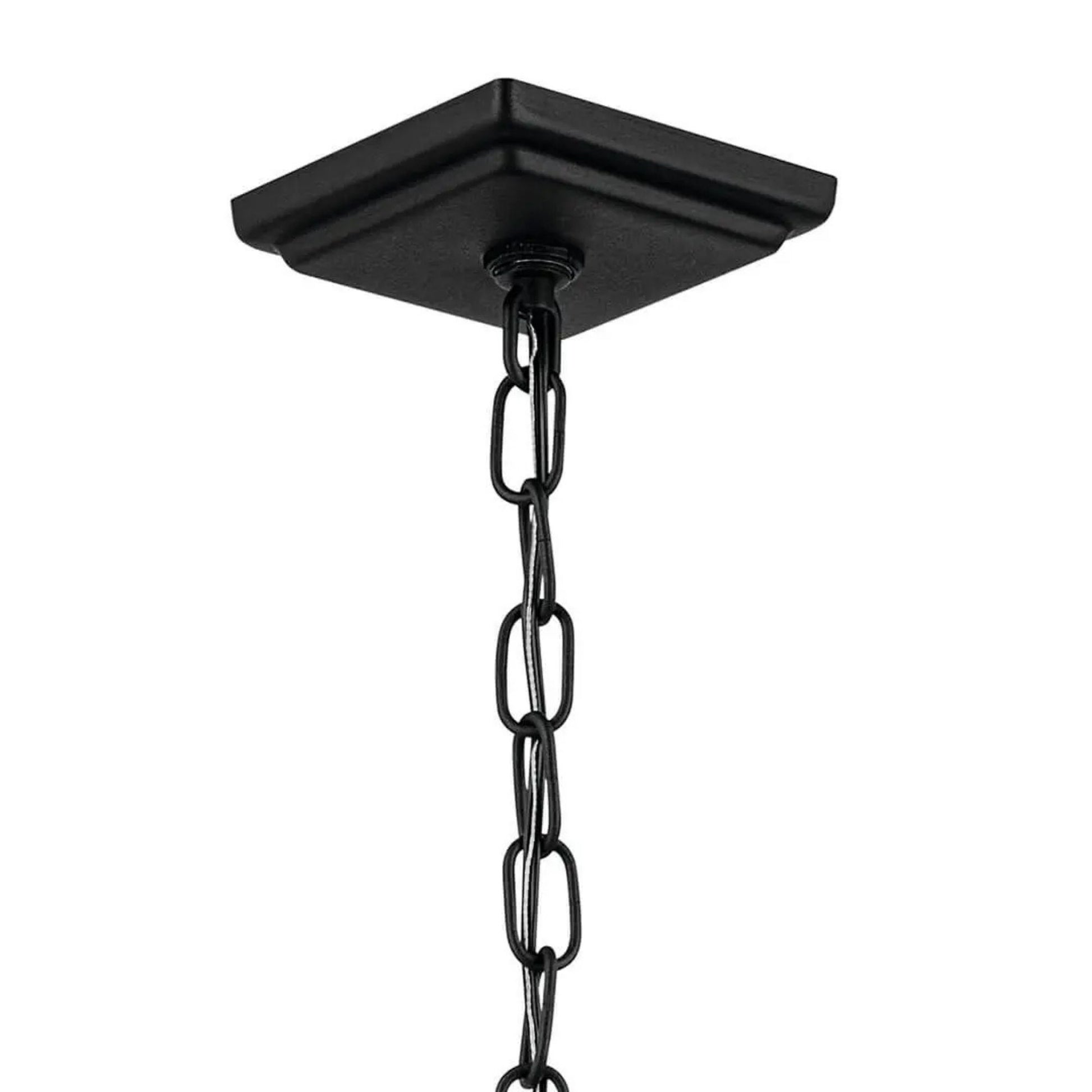Kichler Lighting - Regence 26" 2-Light Outdoor Pendant, Textured Black Finish | Bees Lighting