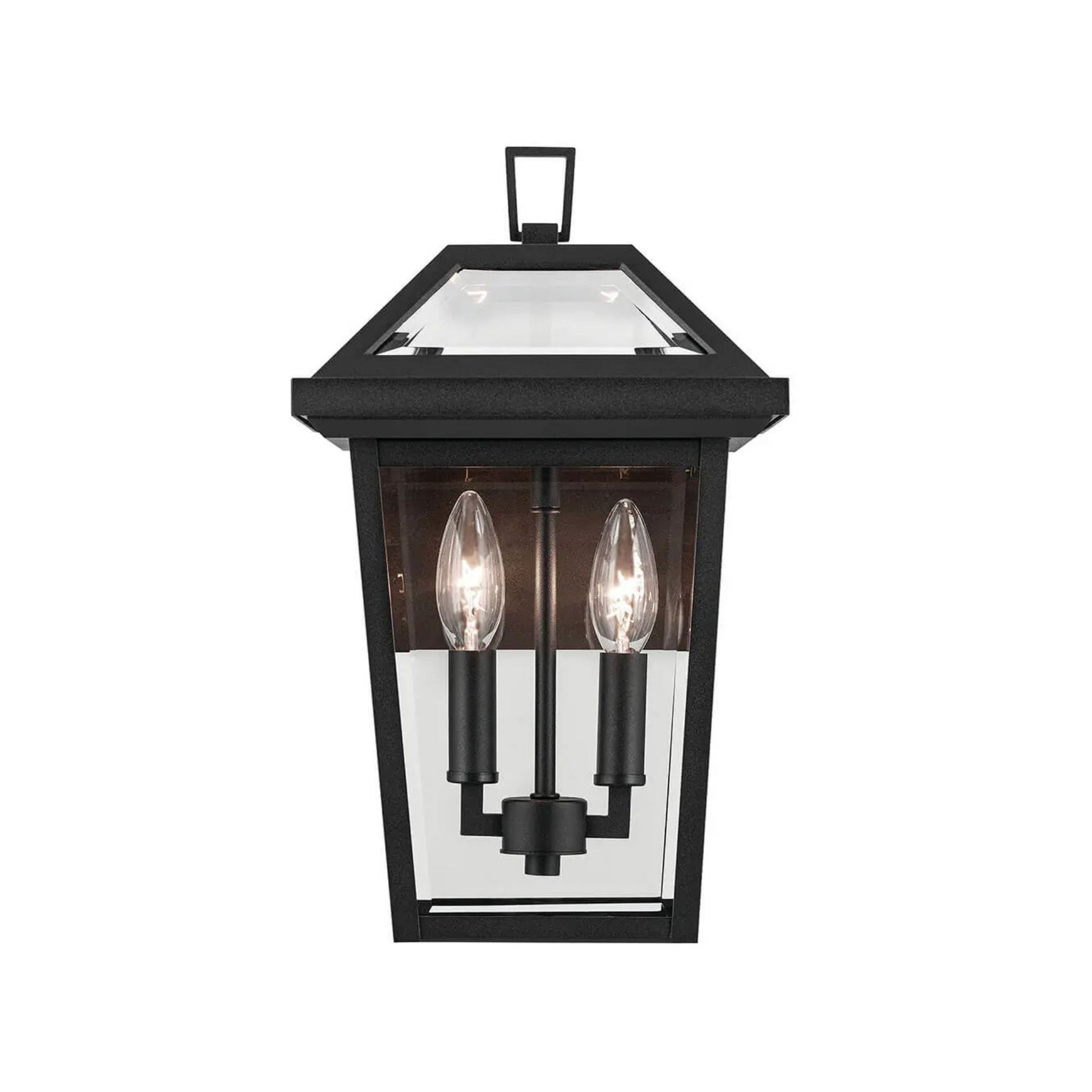 Kichler Lighting - Regence 14" 2-Light Outdoor Wall Light, Textured Black Finish | Bees Lighting