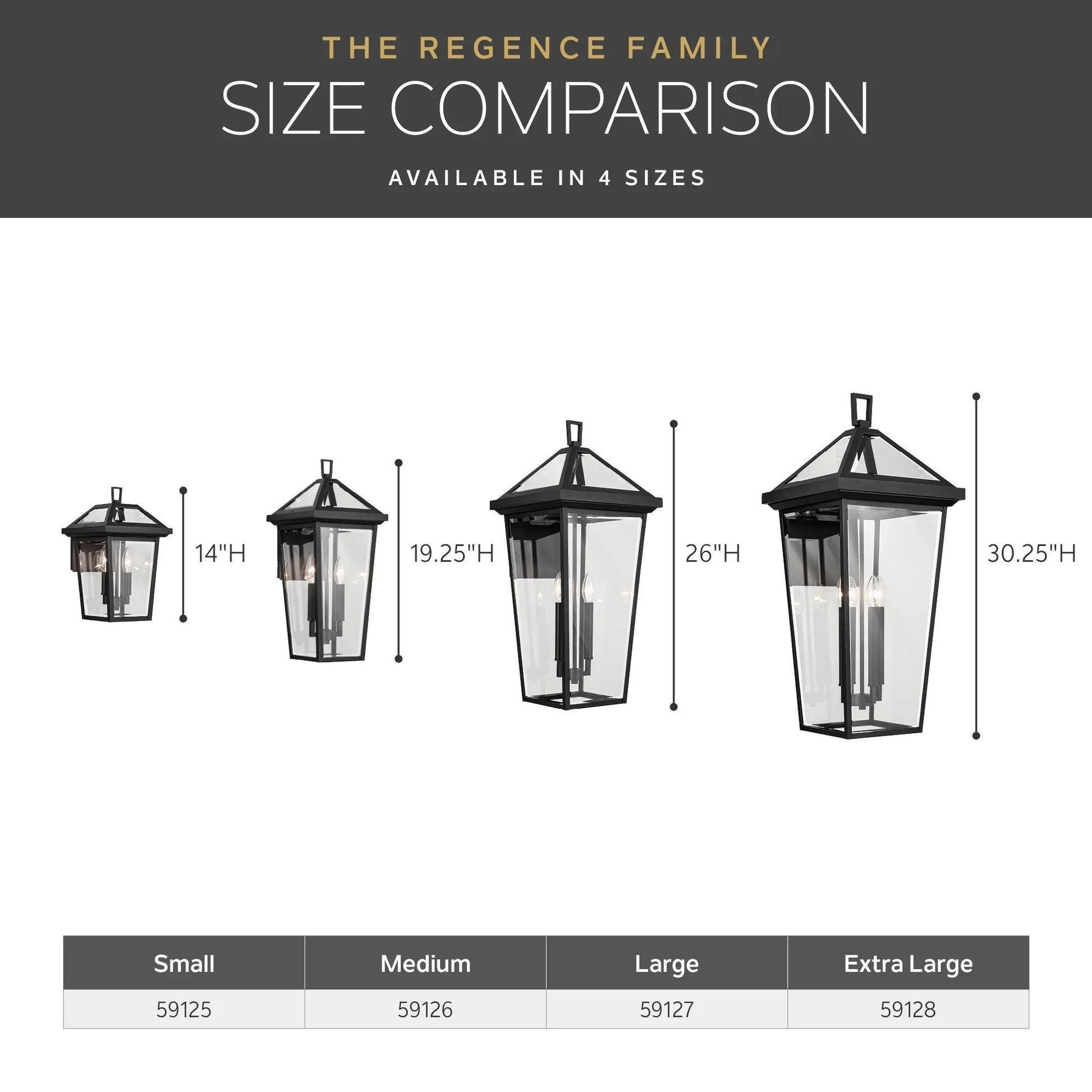 Kichler Lighting - Regence 19" 2-Light Outdoor Wall Light, Textured Black Finish | Bees Lighting