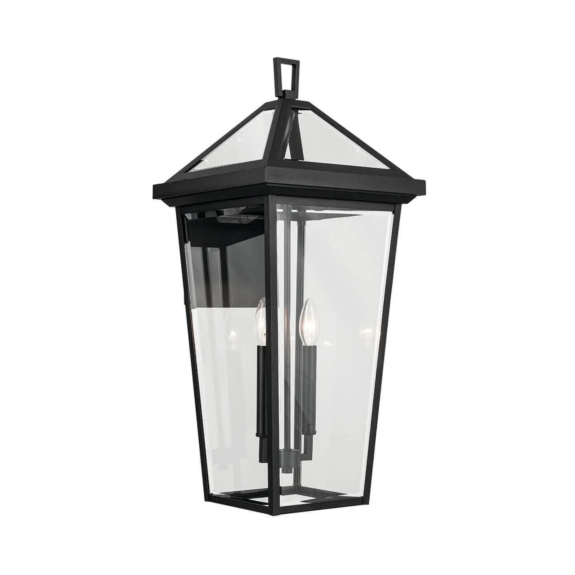 Regence 26" 2-Light Outdoor Wall Light, Textured Black Finish