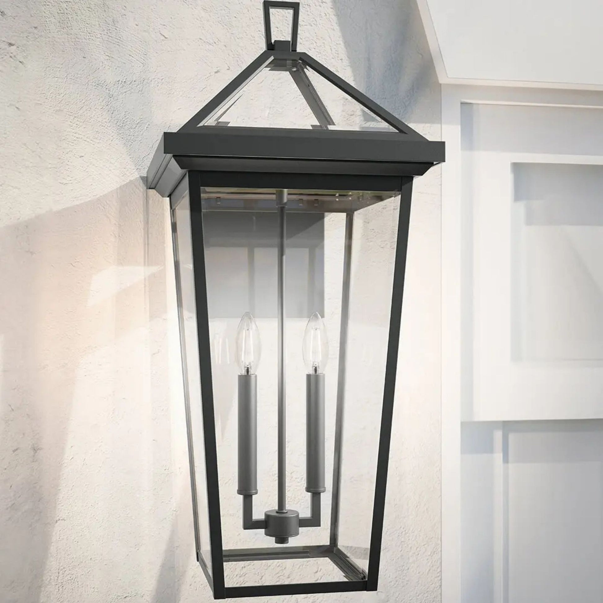 Kichler Lighting - Regence 26" 2-Light Outdoor Wall Light, Textured Black Finish | Bees Lighting