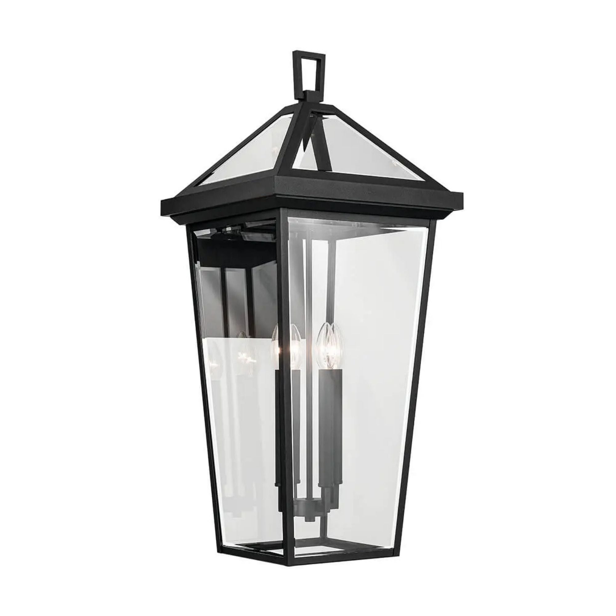 Regence 30" 4-Light Outdoor Wall Light, Textured Black Finish