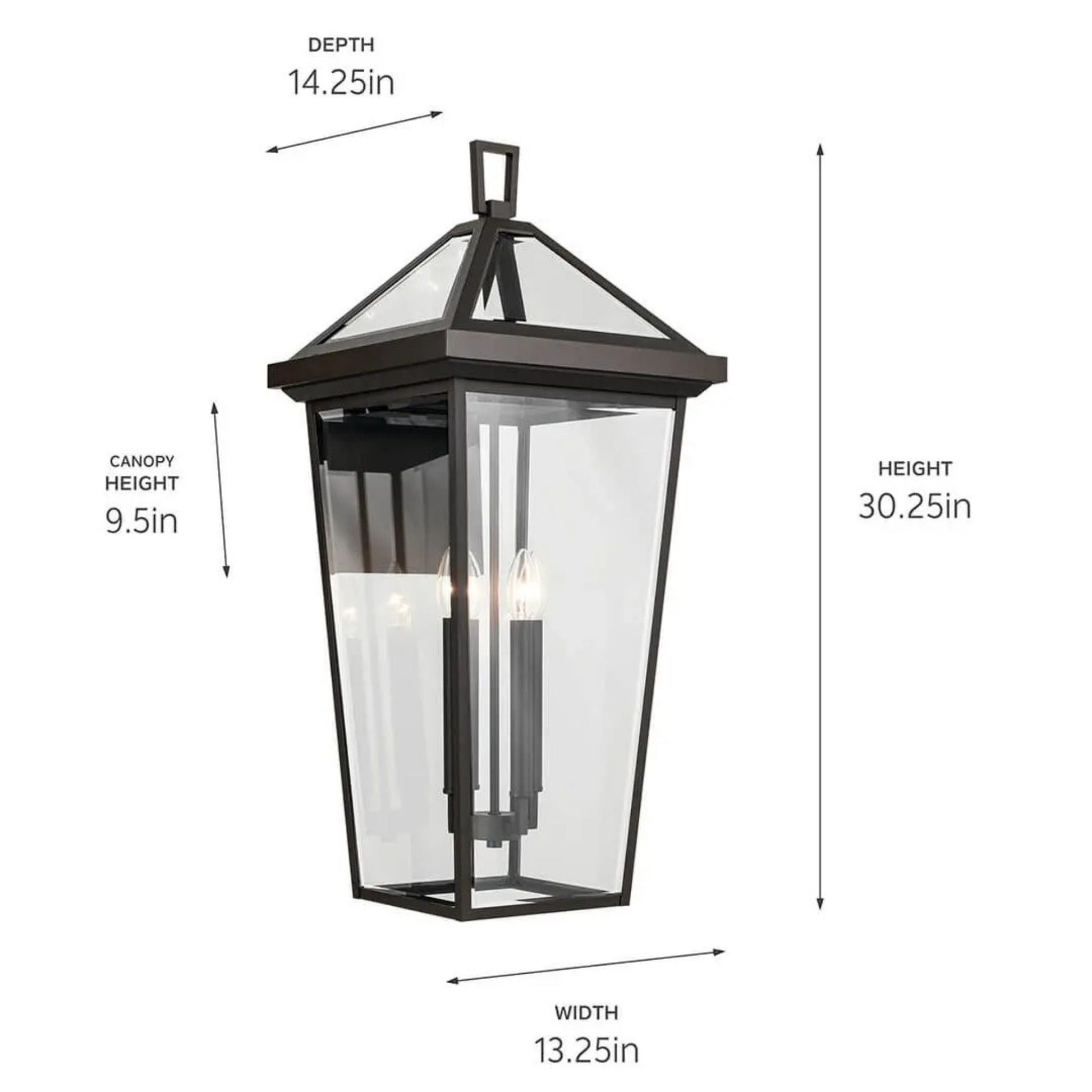 Kichler Lighting - Regence 30" 4-Light Outdoor Wall Light, Olde Bronze Finish | Bees Lighting