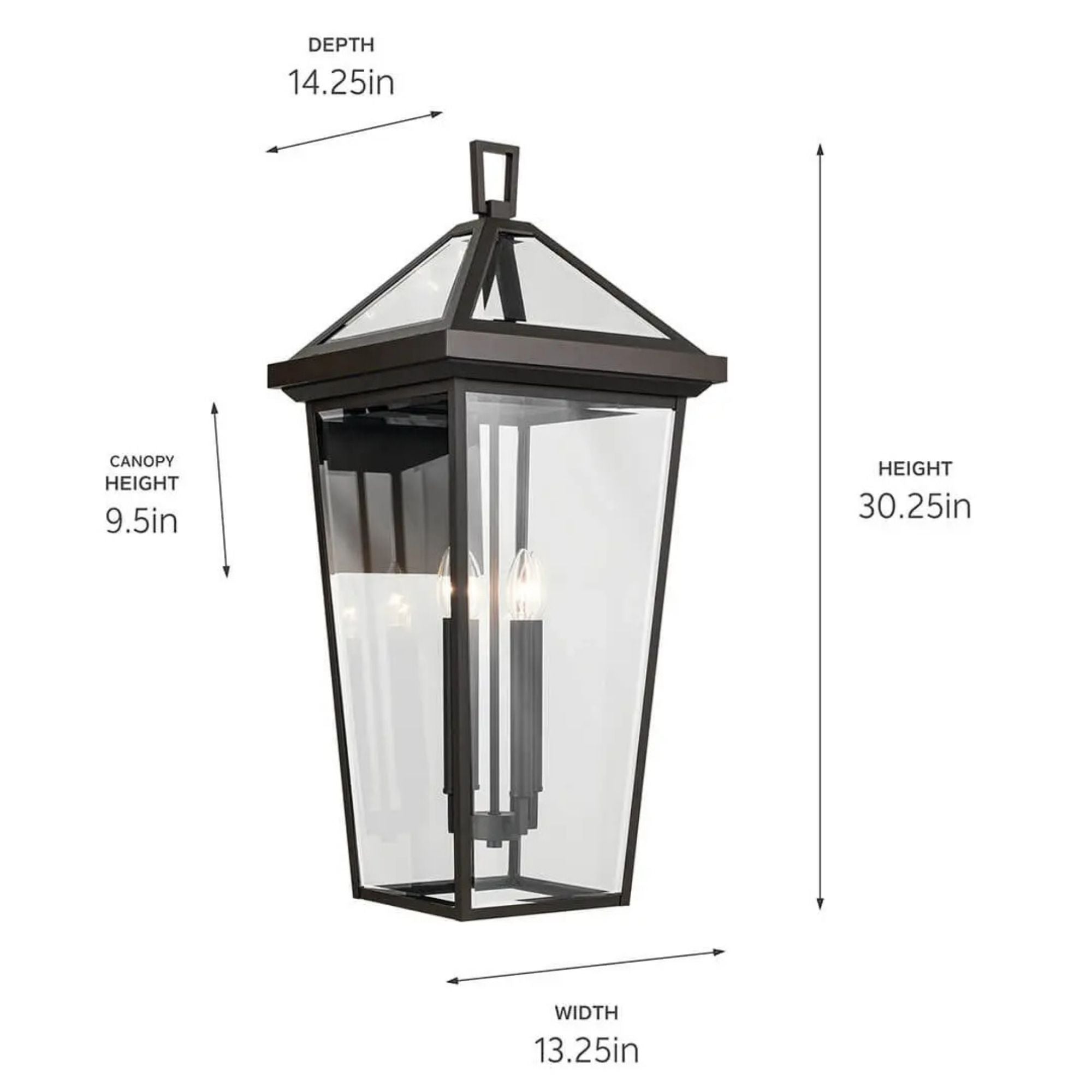 Kichler Lighting - Regence 30" 4-Light Outdoor Wall Light, Olde Bronze Finish | Bees Lighting