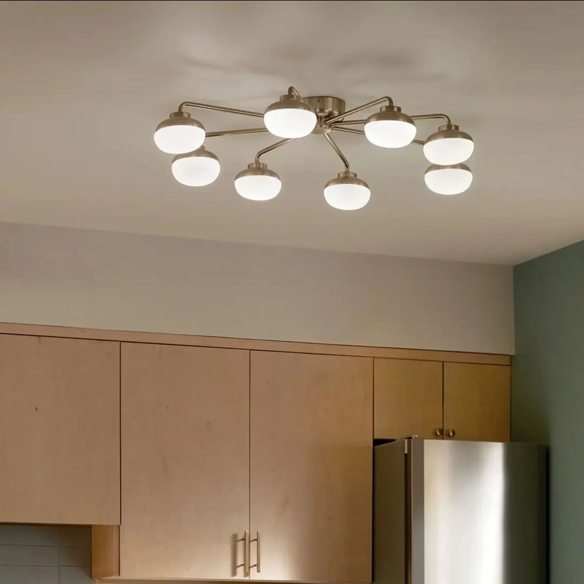 Kichler Lighting - Remy 41" LED Semi-Flush Mount, Champagne Bronze Finish | Bees Lighting