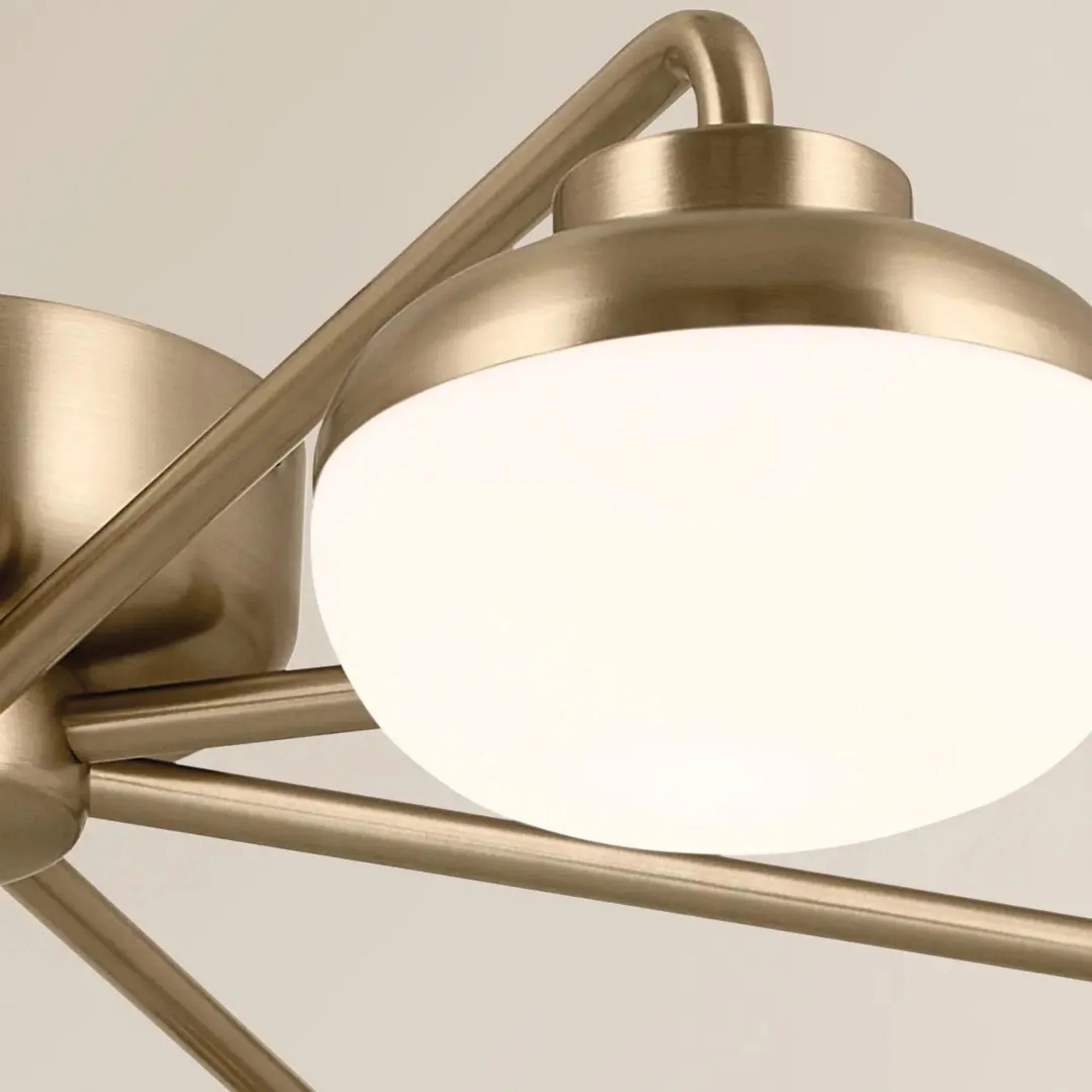 Kichler Lighting - Remy 41" LED Semi-Flush Mount, Champagne Bronze Finish | Bees Lighting