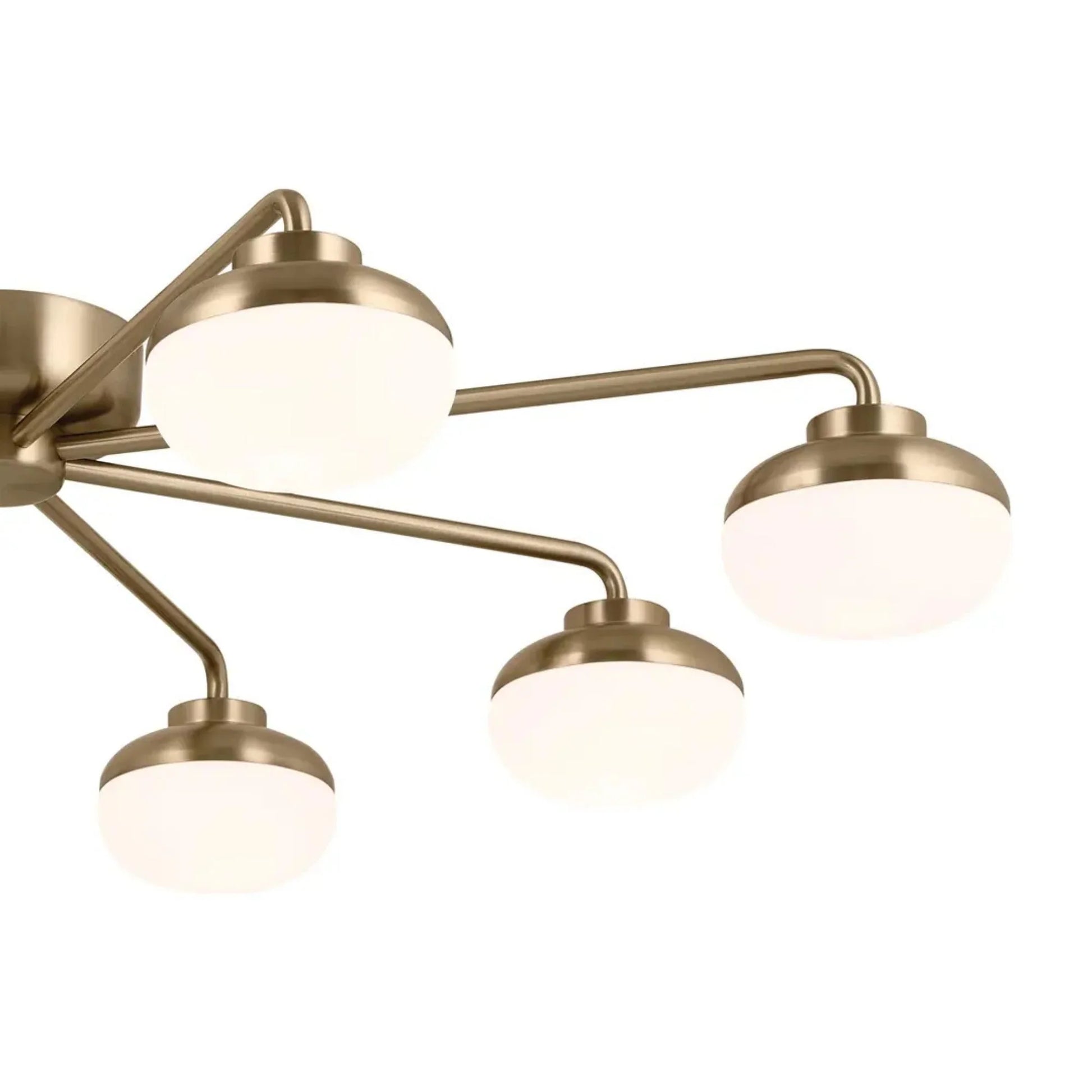 Kichler Lighting - Remy 41" LED Semi-Flush Mount, Champagne Bronze Finish | Bees Lighting