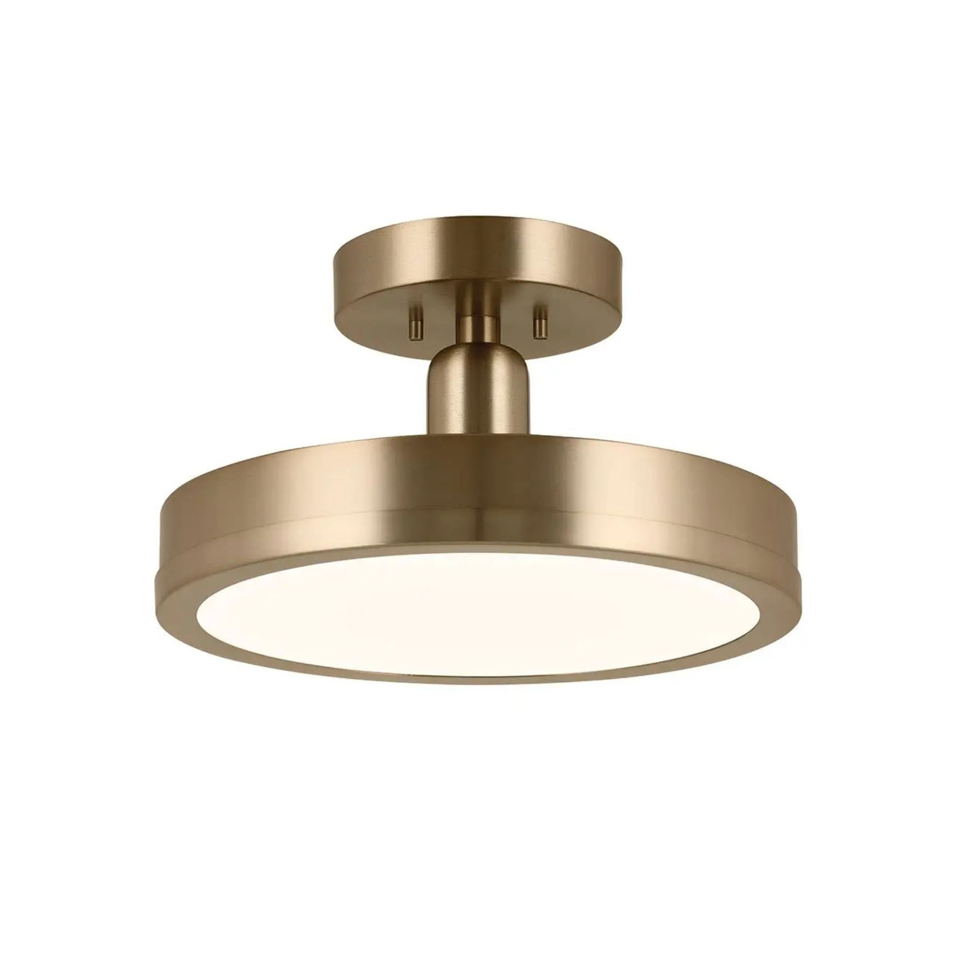 Riu 14" LED Semi-Flush Mount, Champagne Bronze Finish