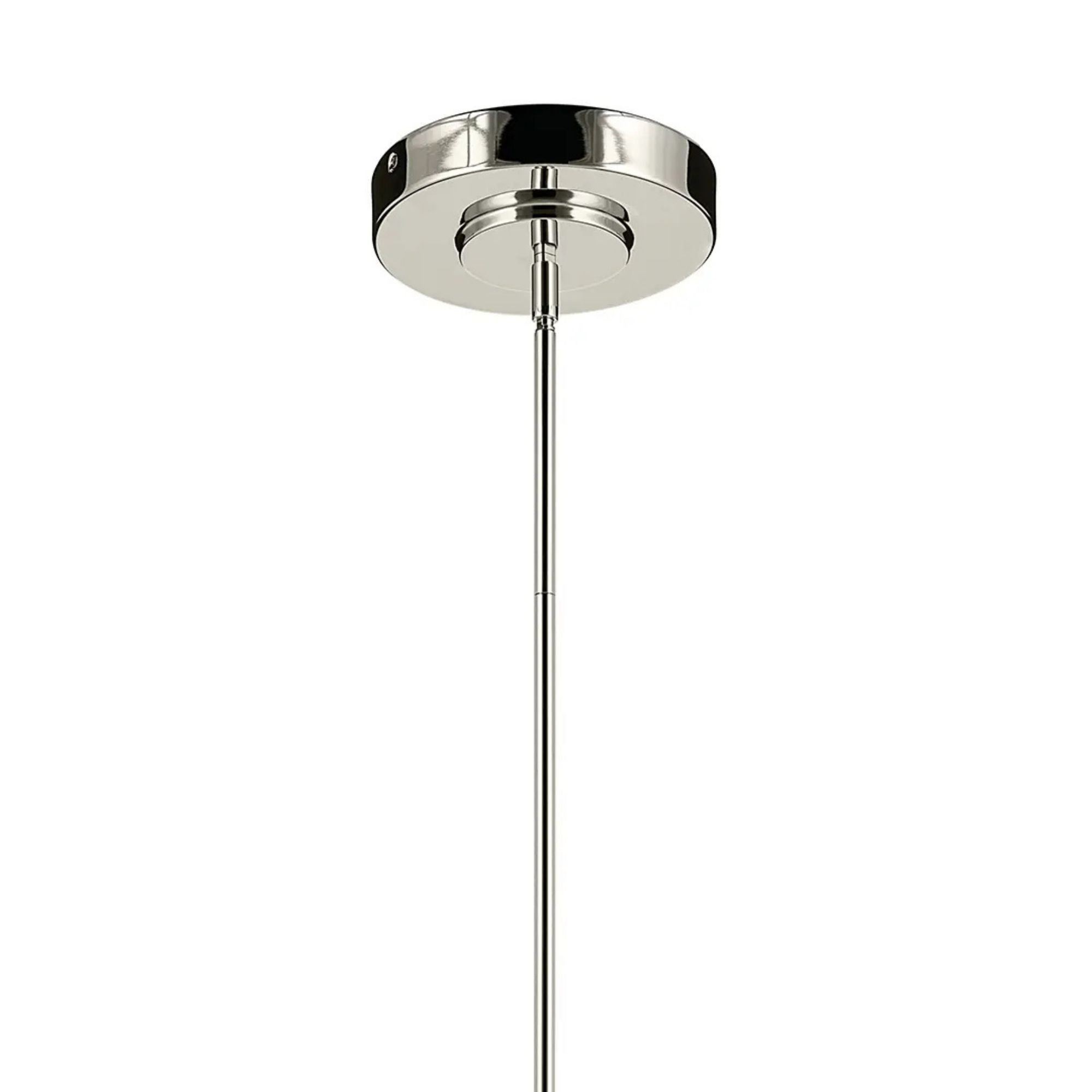 Kichler Riven 33 in. 12-Light Chandelier, Polished Nickel with Clear Fluted Glass Cylinder Shade