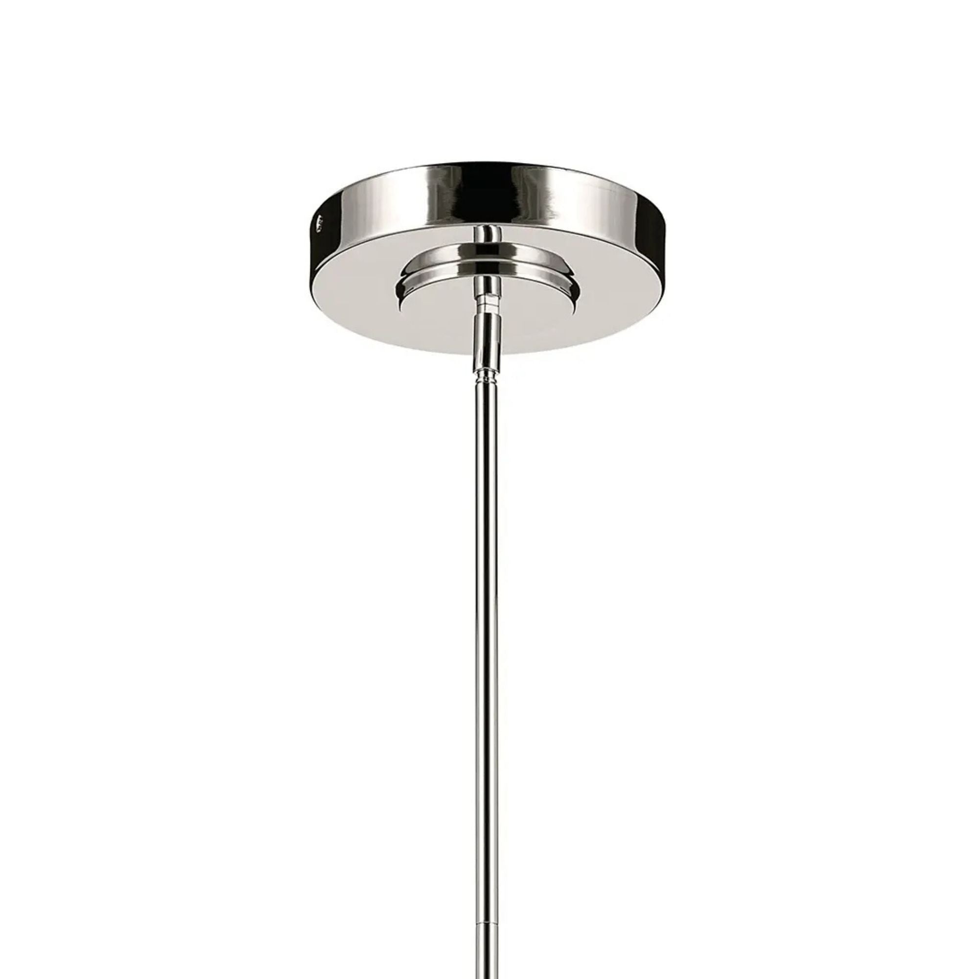 Kichler Riven 48.25 in. Linear Chandelier, Polished Nickel with Clear Fluted Glass Cylinder Shade