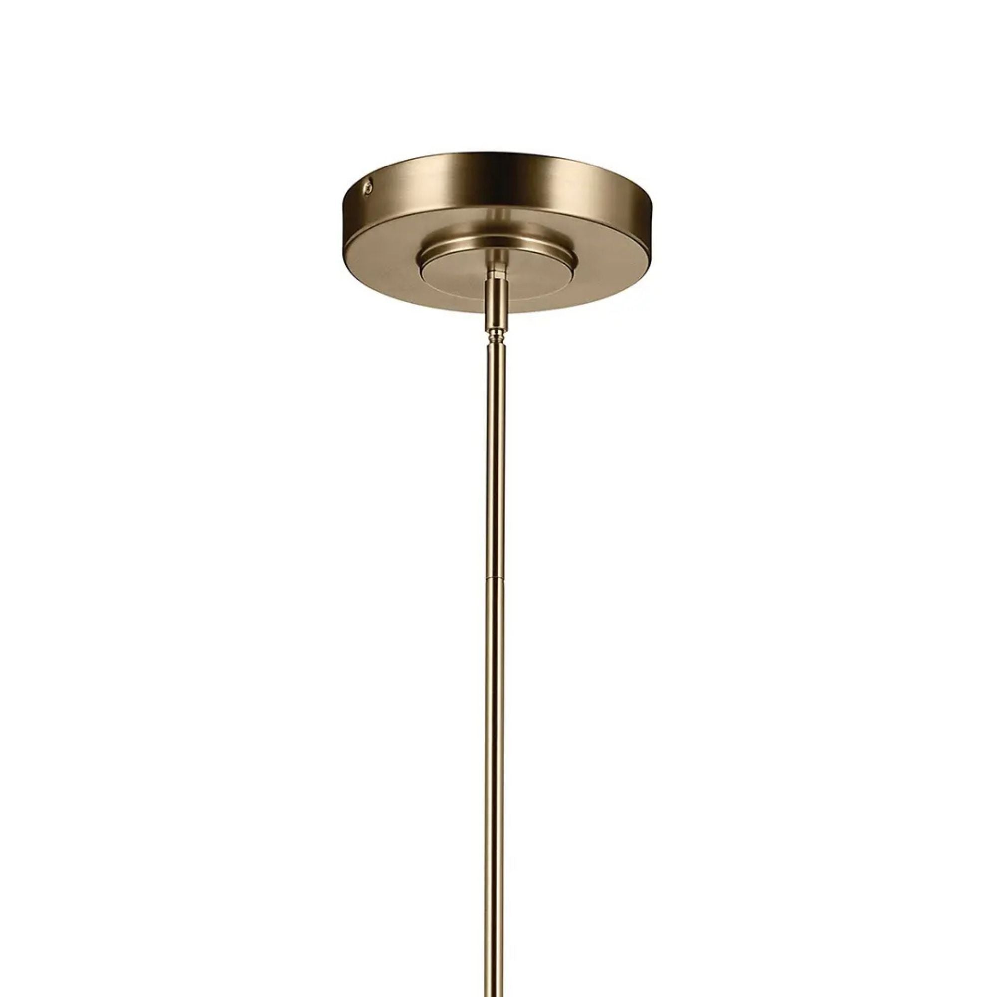 Kichler Riven 60.25 in. Linear Chandelier, Champagne Bronze with White Cylinder Shade