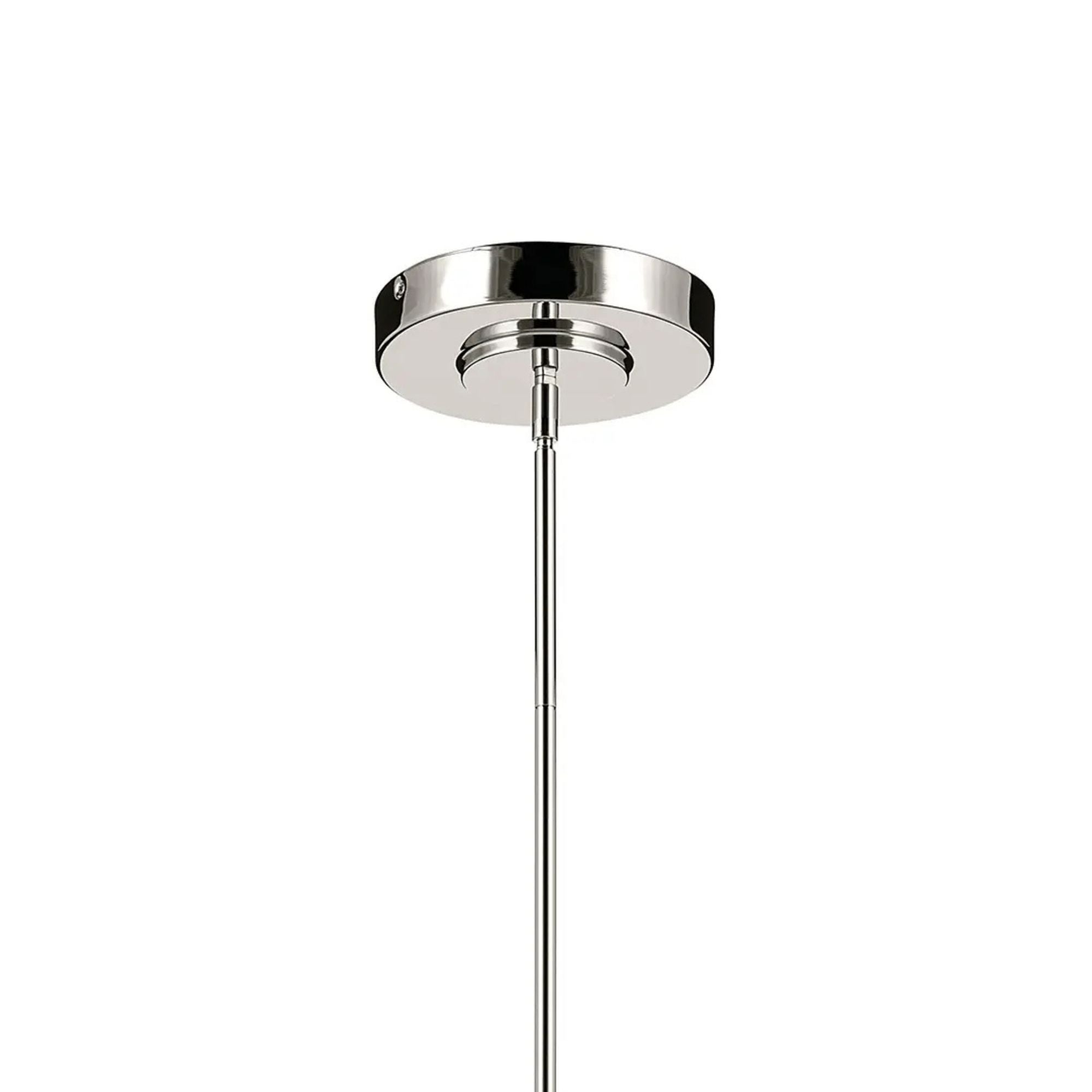 Kichler Riven 60.25 in. Linear Chandelier, Polished Nickel with White Cylinder Shade