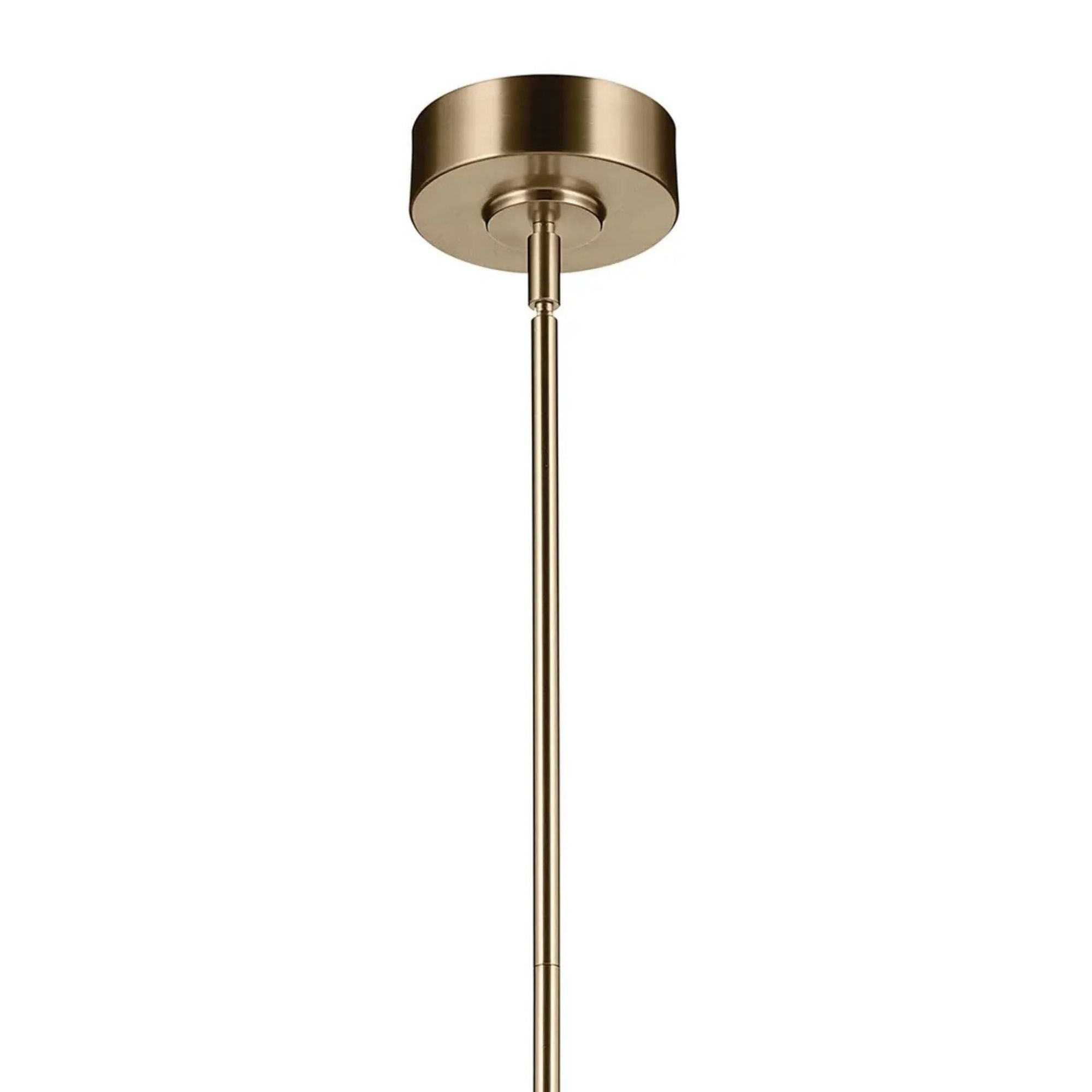 Kichler Riven 15.5 in. Pendant Light, Champagne Bronze with Clear Fluted Glass