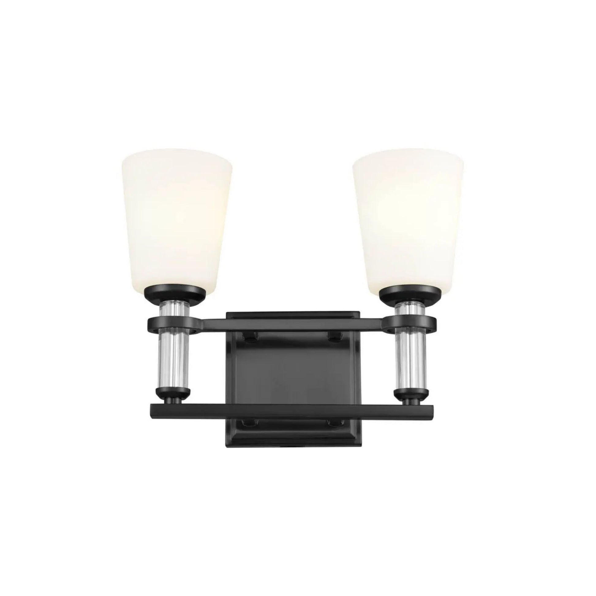 Kichler Lighting - Rosalind 14" 2-Light Bath Vanity Light, Black Finish | Bees Lighting