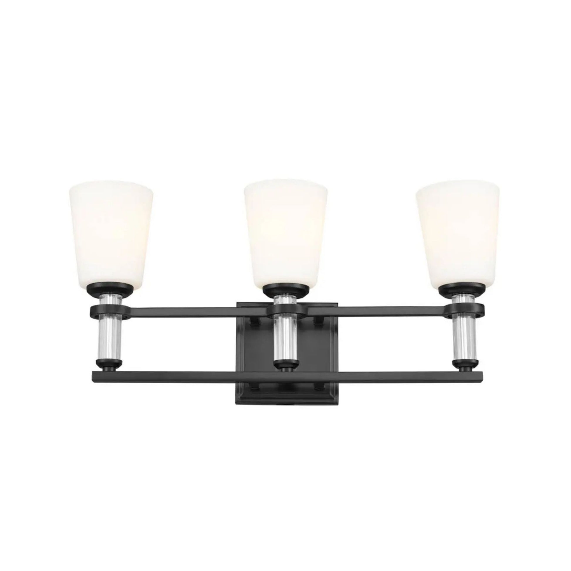 Kichler Lighting - Rosalind 24" 3-Light Bath Vanity Light, Black Finish | Bees Lighting
