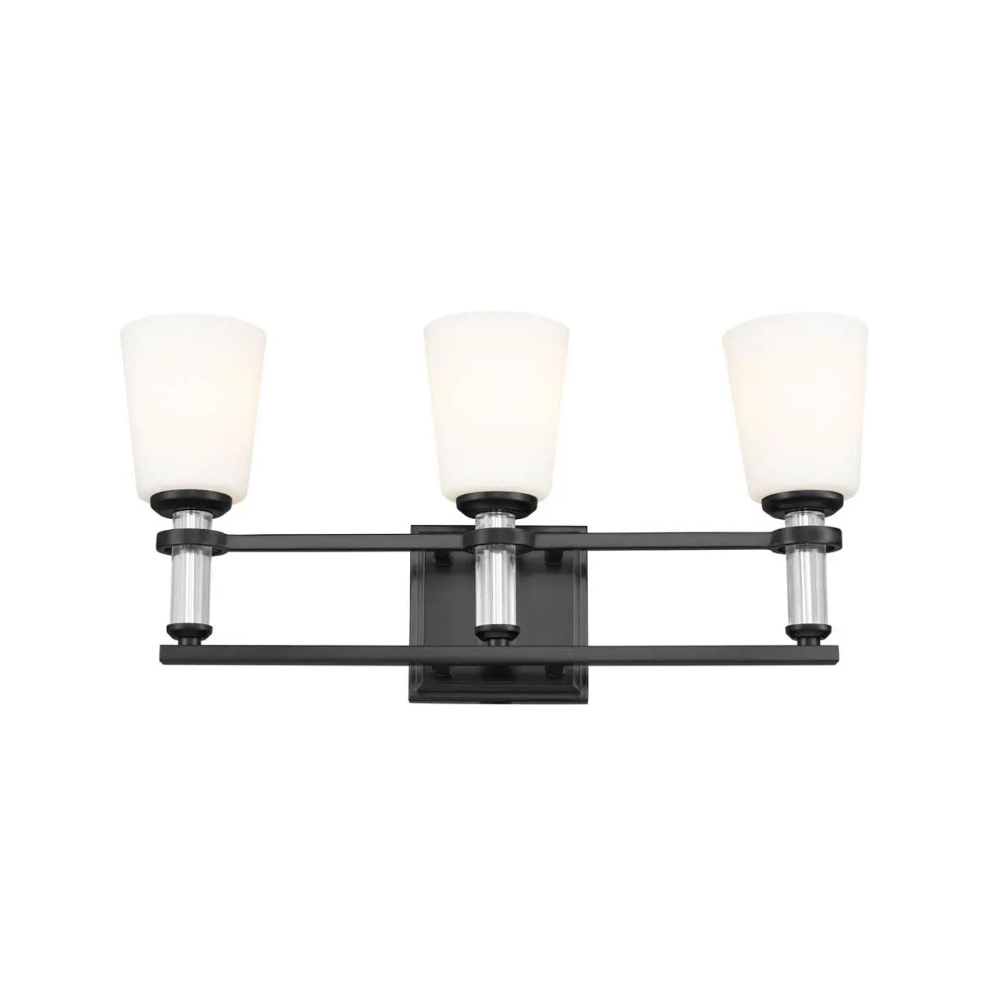 Kichler Lighting - Rosalind 24" 3-Light Bath Vanity Light, Black Finish | Bees Lighting