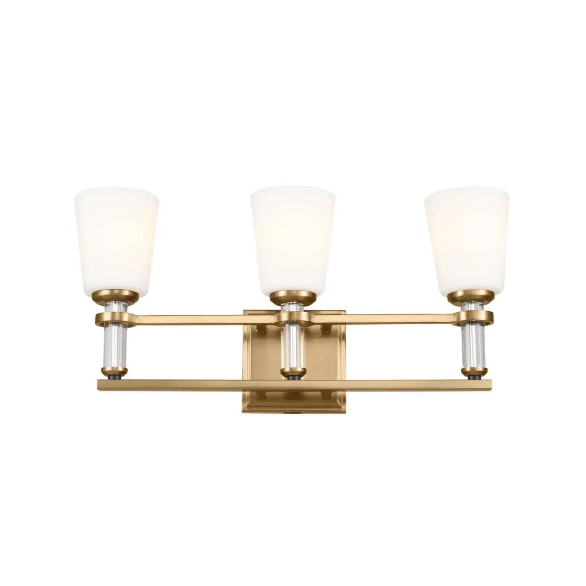 Kichler Lighting - Rosalind 24" 3-Light Bath Vanity Light, Brushed Natural Brass Finish | Bees Lighting