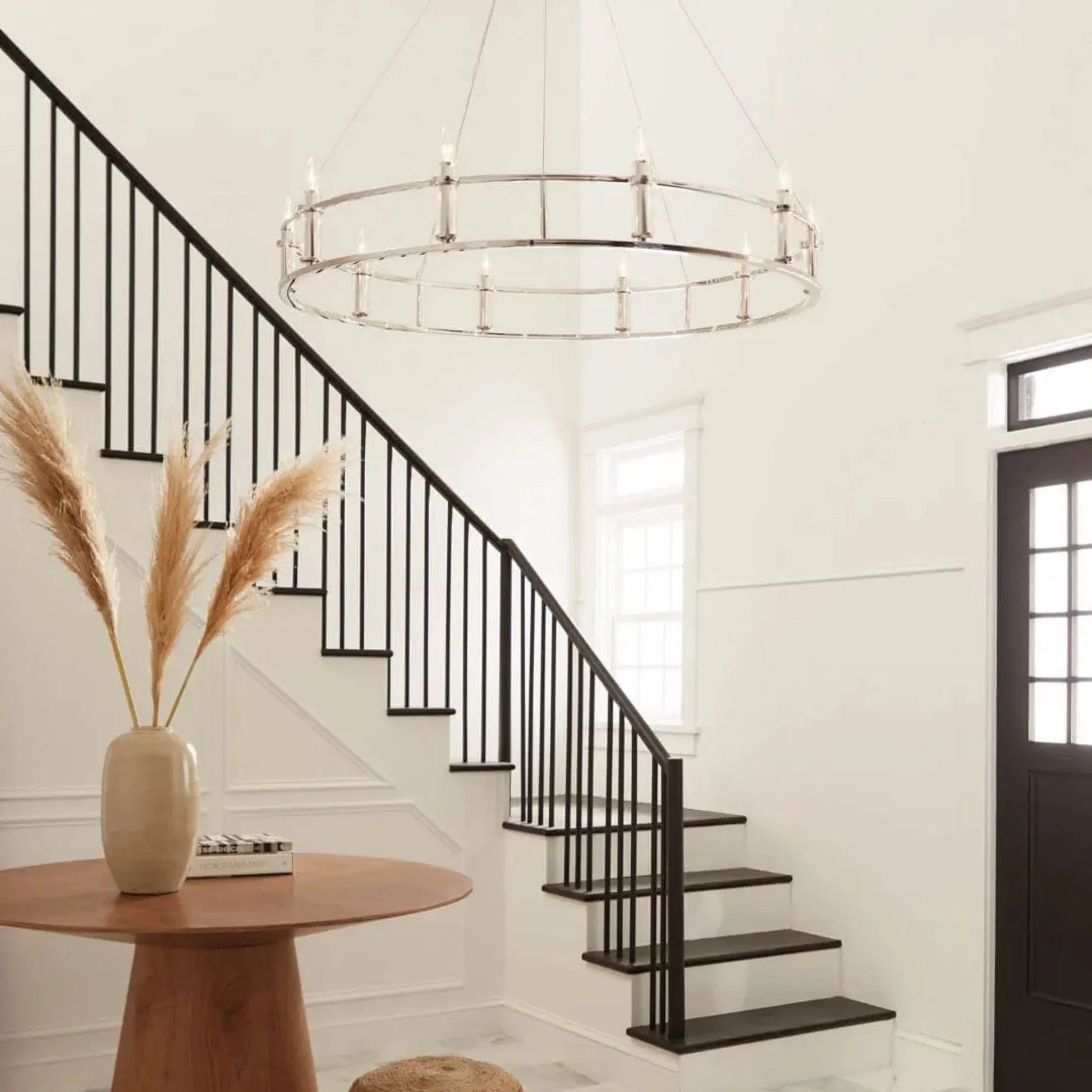 Kichler Lighting - Rosalind 50" 10-Light Chandelier, Polished Nickel Finish | Bees Lighting