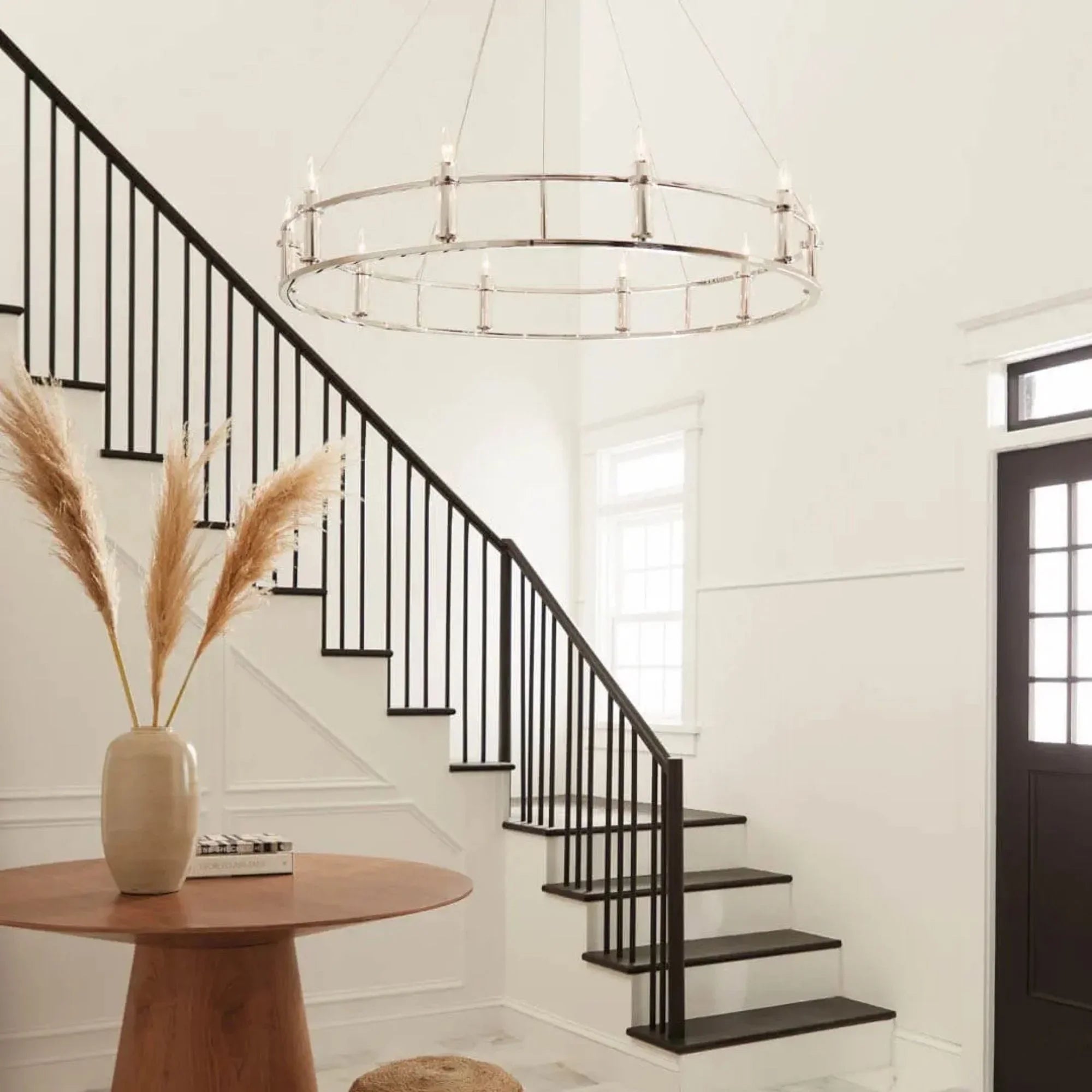 Kichler Lighting - Rosalind 50" 10-Light Chandelier, Polished Nickel Finish | Bees Lighting