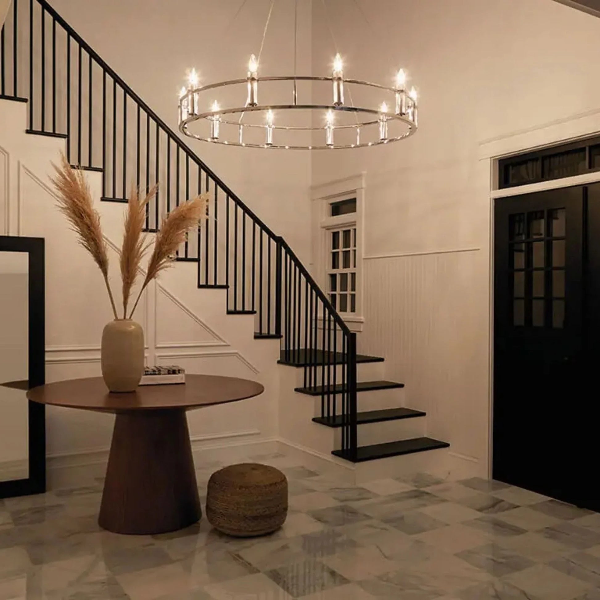 Kichler Lighting - Rosalind 50" 10-Light Chandelier, Polished Nickel Finish | Bees Lighting