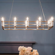 Kichler Lighting - Rosalind 45" 12-Light Linear Chandelier, Brushed Natural Brass Finish | Bees Lighting