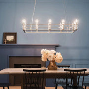 Kichler Lighting - Rosalind 45" 12-Light Linear Chandelier, Polished Nickel Finish | Bees Lighting