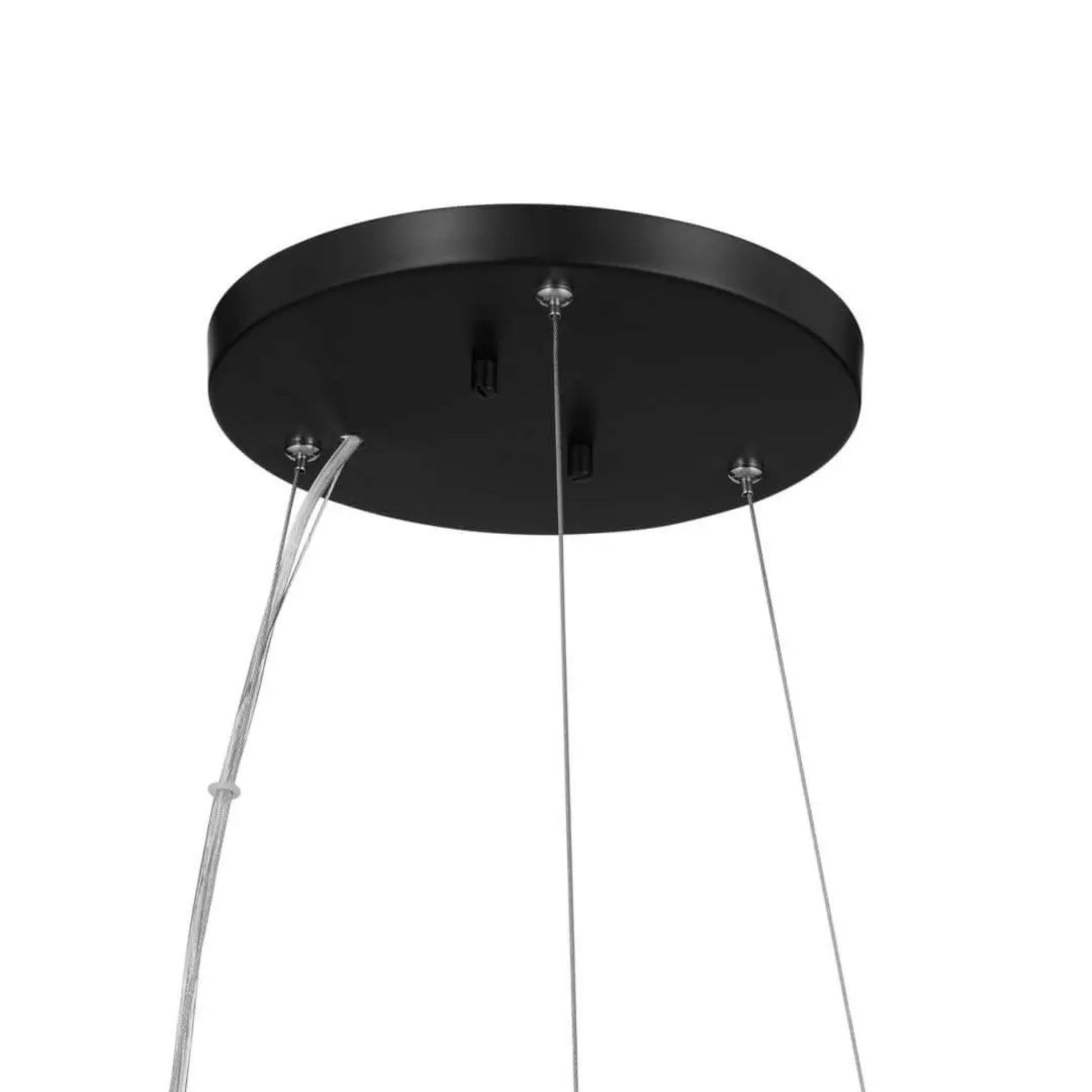 Kichler Lighting - Rosalind 20" 3-Light Mini Chandelier, Black Finish | Bees Lighting