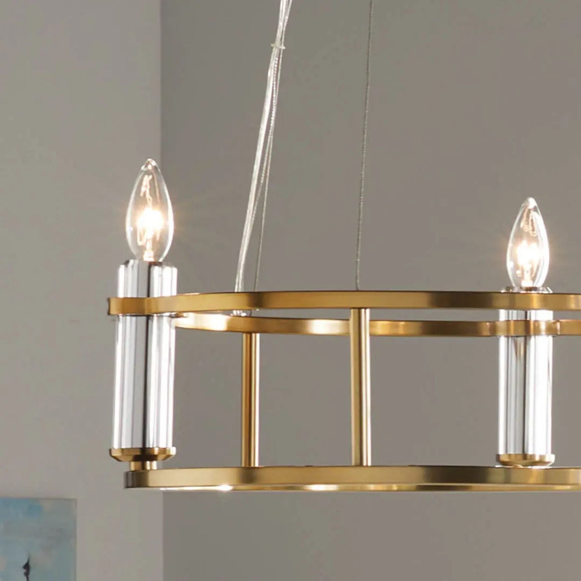 Kichler Lighting - Rosalind 20" 3-Light Mini Chandelier, Brushed Natural Brass Finish | Bees Lighting