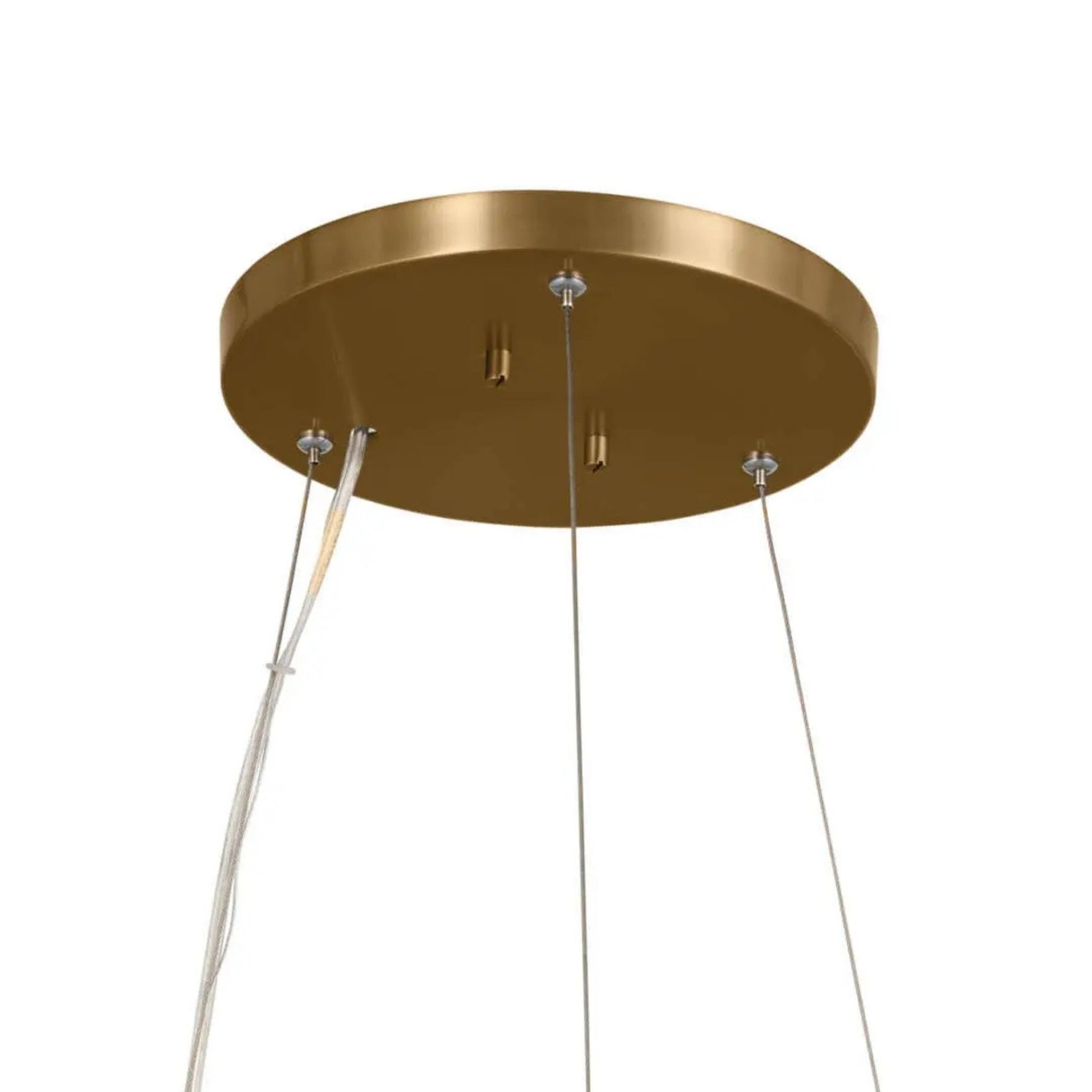 Kichler Lighting - Rosalind 20" 3-Light Mini Chandelier, Brushed Natural Brass Finish | Bees Lighting