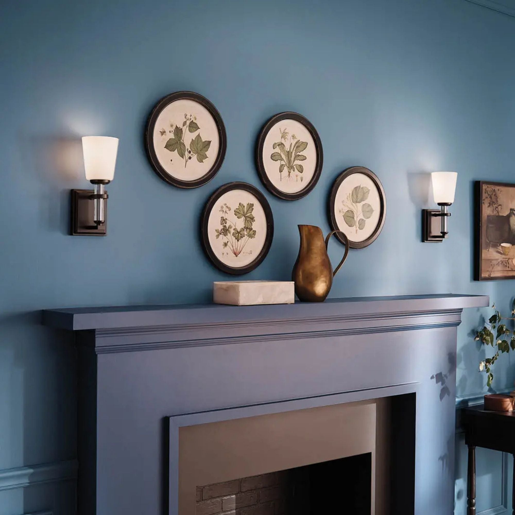 Kichler Lighting - Rosalind 5" Wall Sconce, Black Finish | Bees Lighting