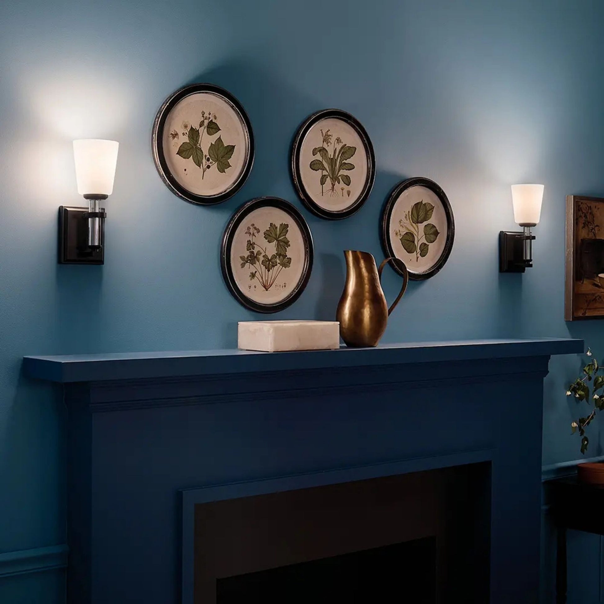 Kichler Lighting - Rosalind 5" Wall Sconce, Black Finish | Bees Lighting