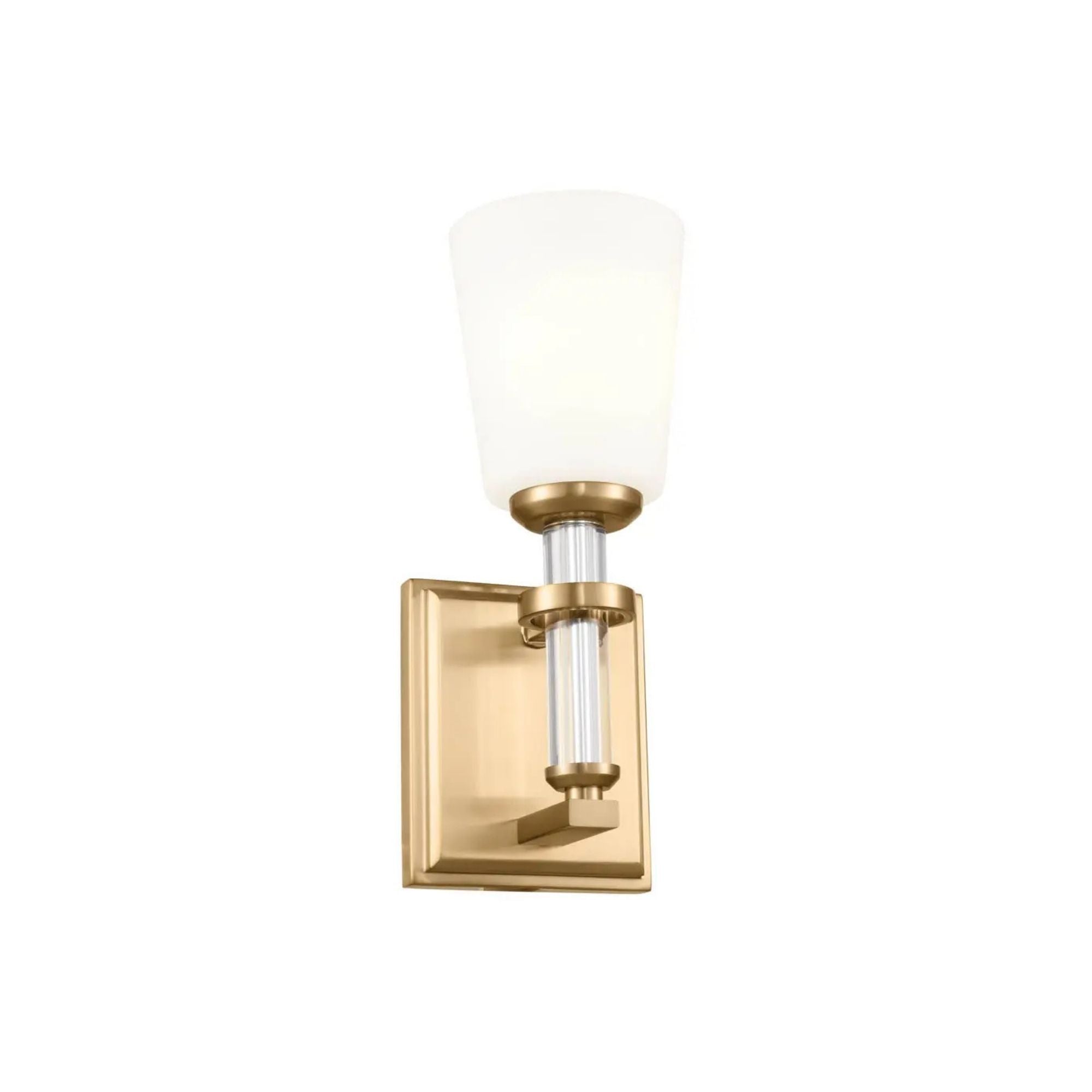 Rosalind 5" Wall Sconce, Brushed Natural Brass Finish