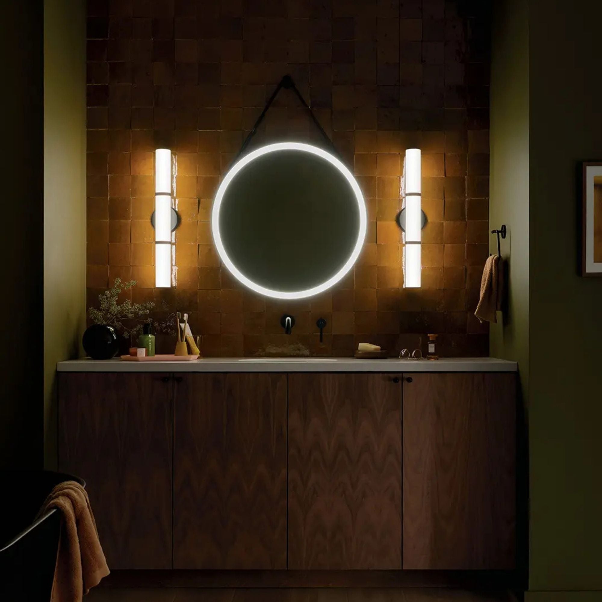 Rosh 24" LED Bath Bar, Black Finish