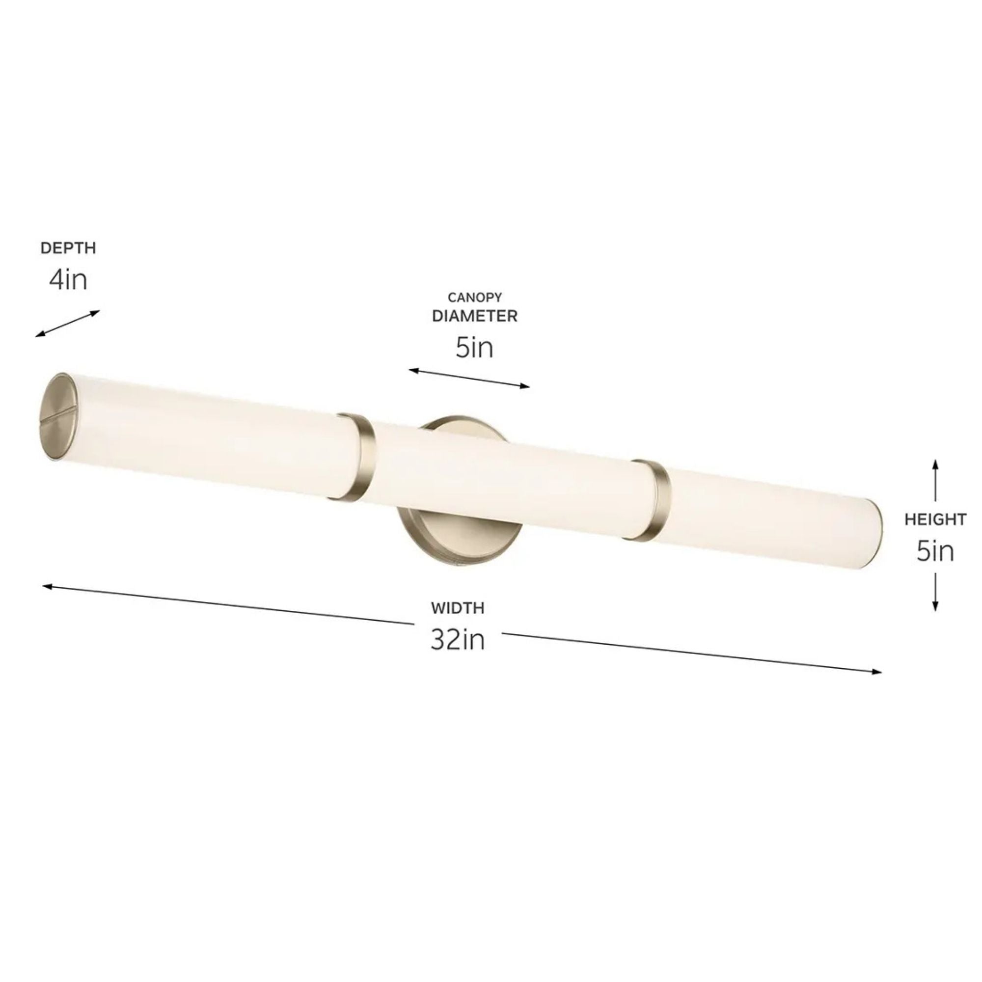 Kichler Lighting - Rosh 32" LED Bath Bar, Champagne Bronze Finish | Bees Lighting