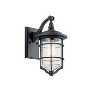 Royal Marine 13" Outdoor Wall Light, Distressed Black Finish