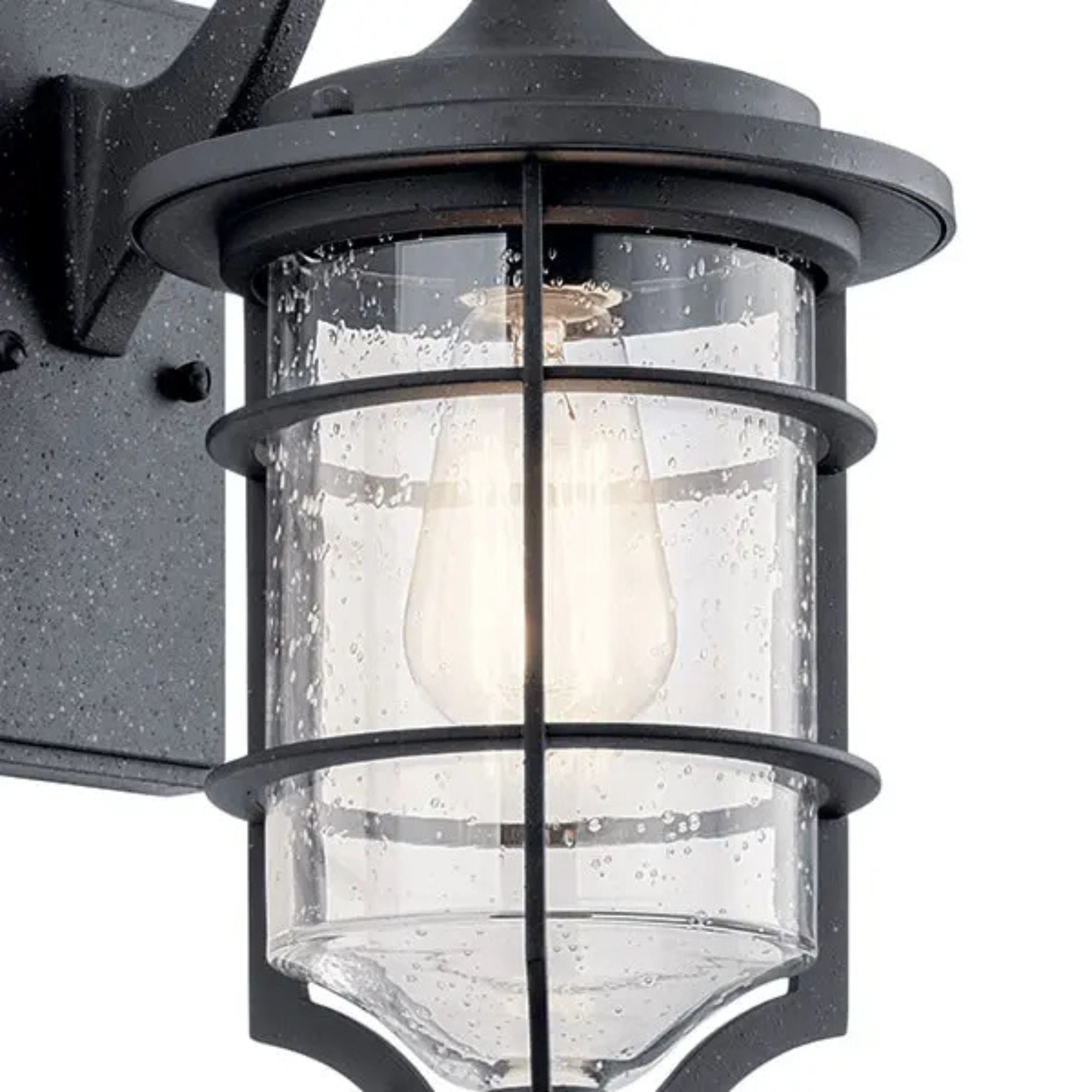 Royal Marine 13" Outdoor Wall Light, Distressed Black Finish
