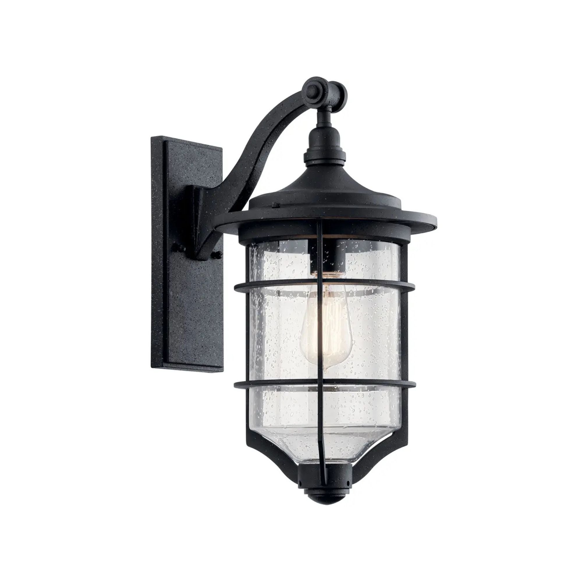 Royal Marine 18" Outdoor Wall Light, Distressed Black Finish