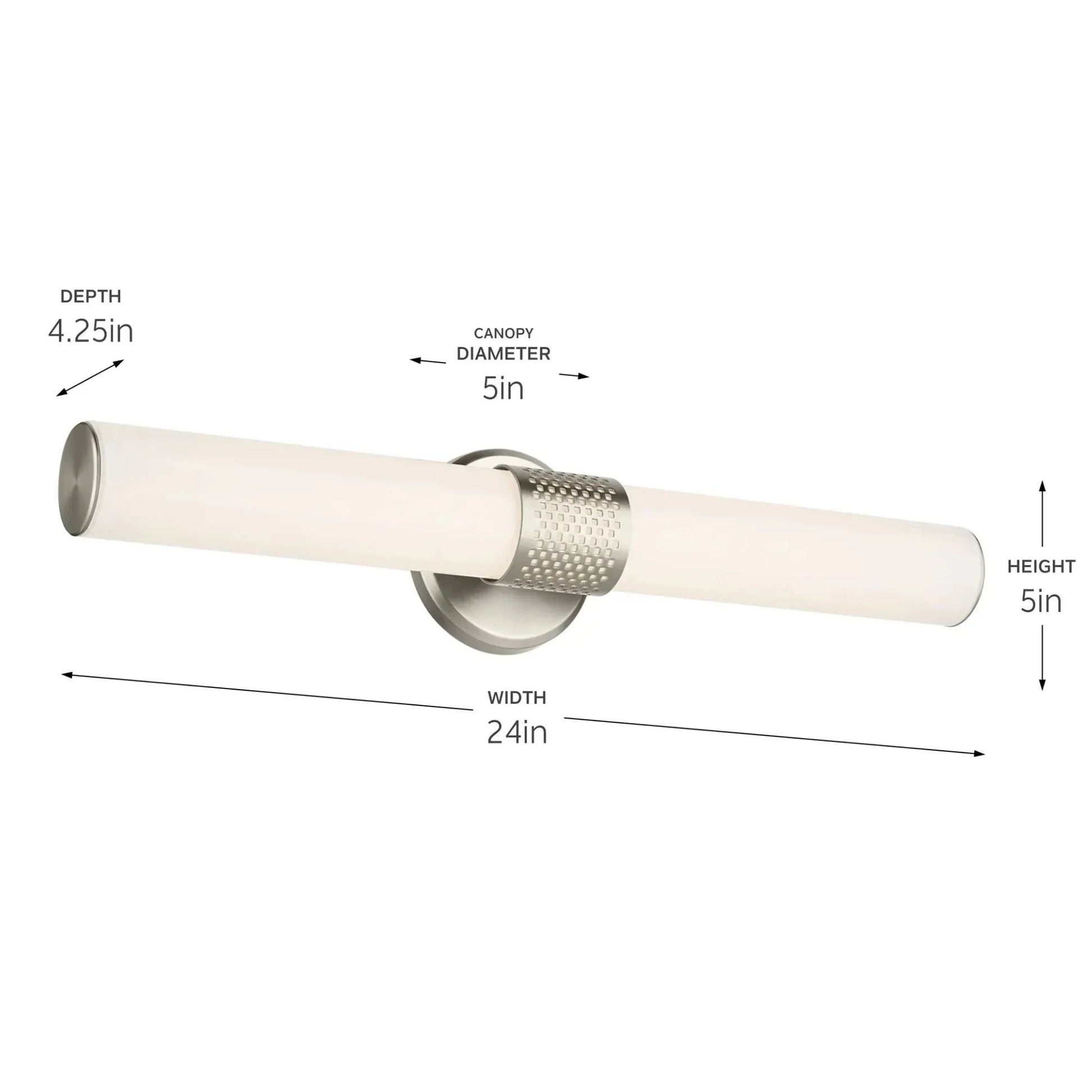Kichler Lighting - Sashi 24" LED Bath Bar, Brushed Nickel Finish | Bees Lighting