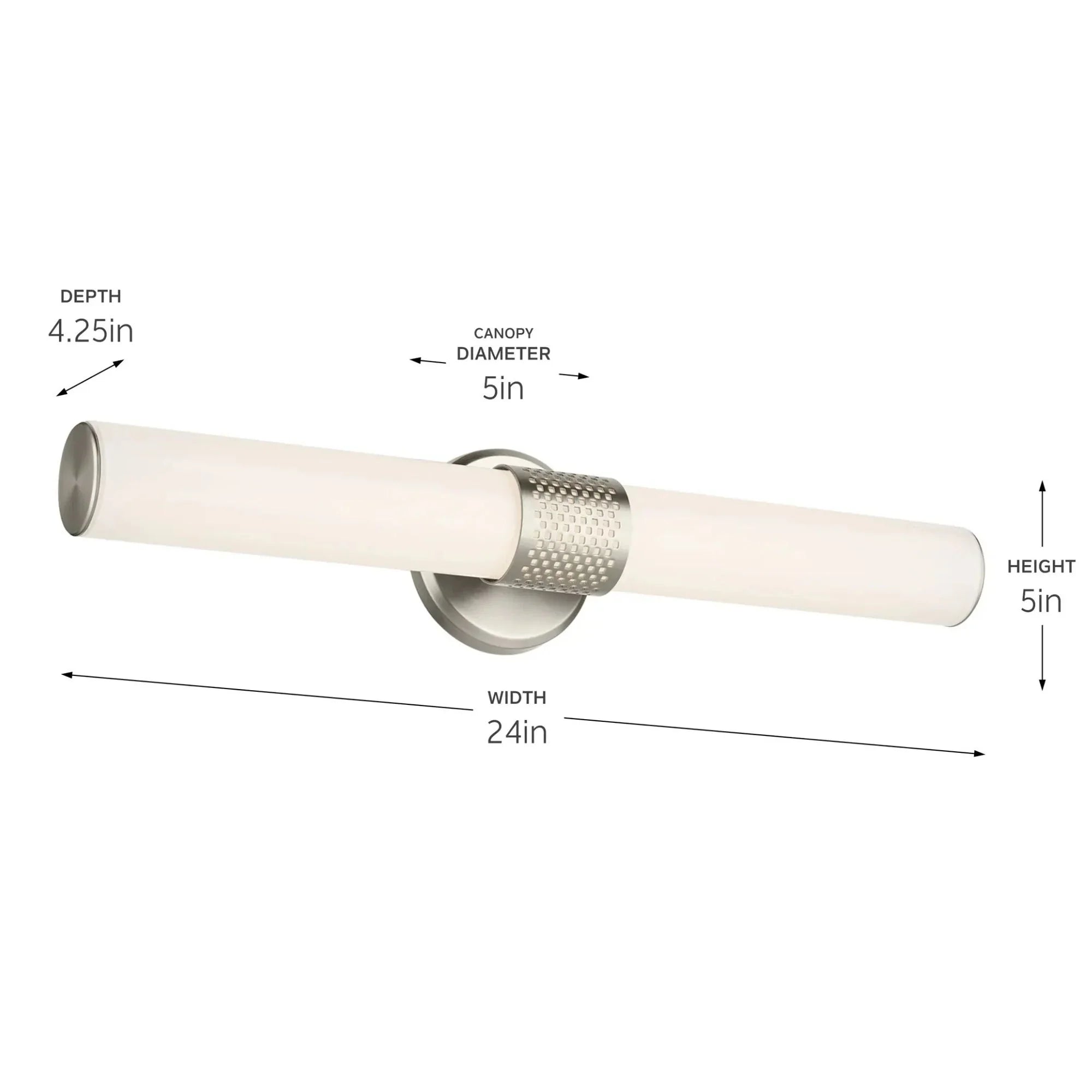 Kichler Lighting - Sashi 24" LED Bath Bar, Brushed Nickel Finish | Bees Lighting
