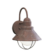 Seaside 12" Outdoor Wall Light, Olde Brick Finish