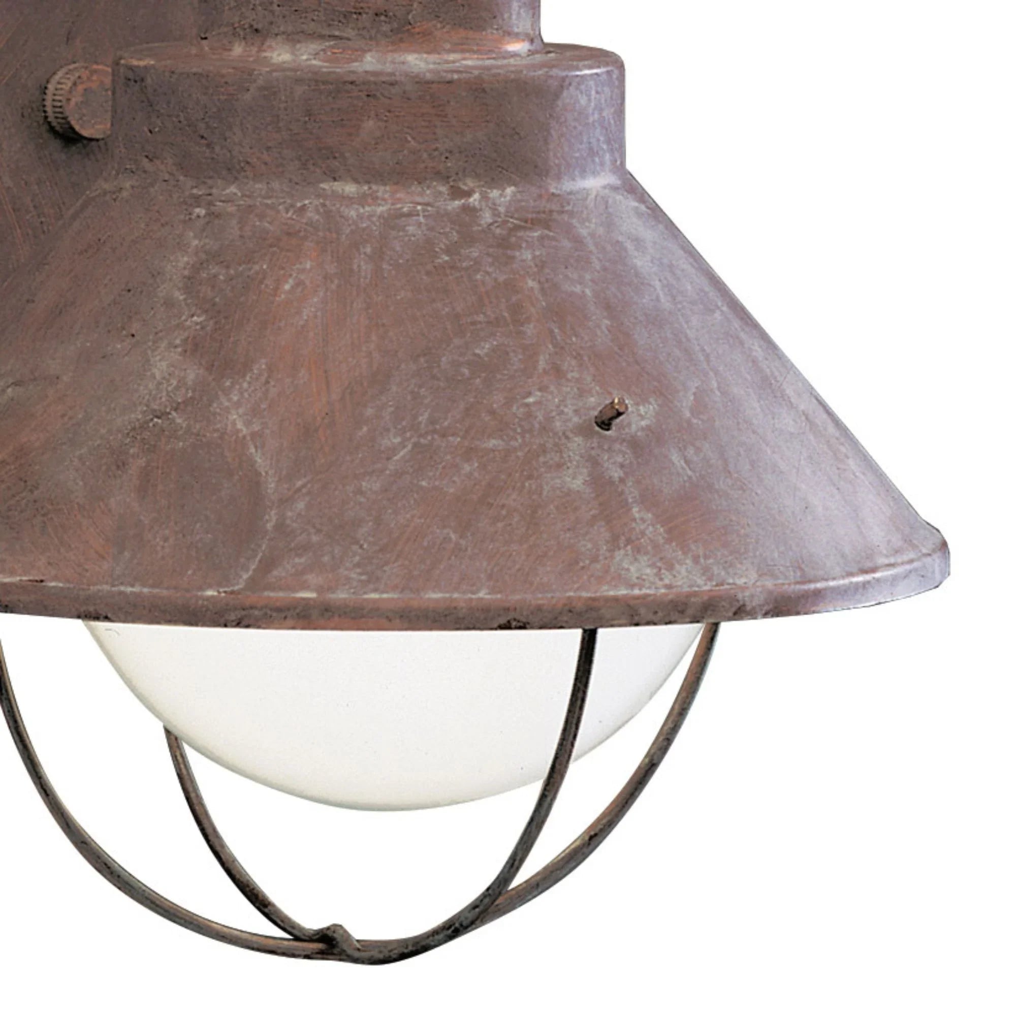 Seaside 12" Outdoor Wall Light, Olde Brick Finish