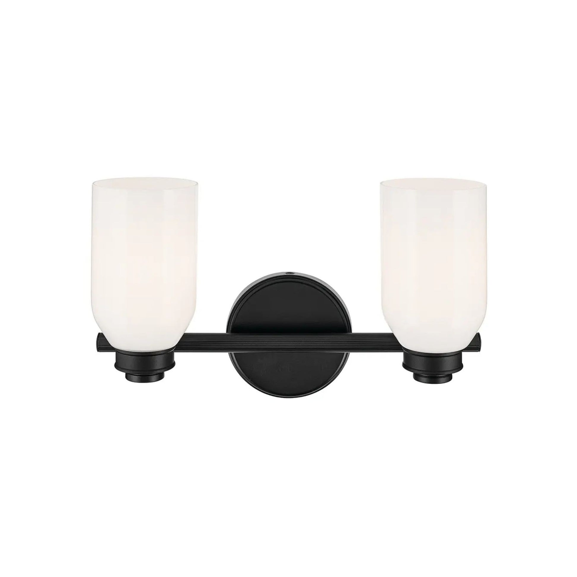 Kichler Lighting - Shae 15" 2-Light Bath Vanity Light, Black Finish | Bees Lighting