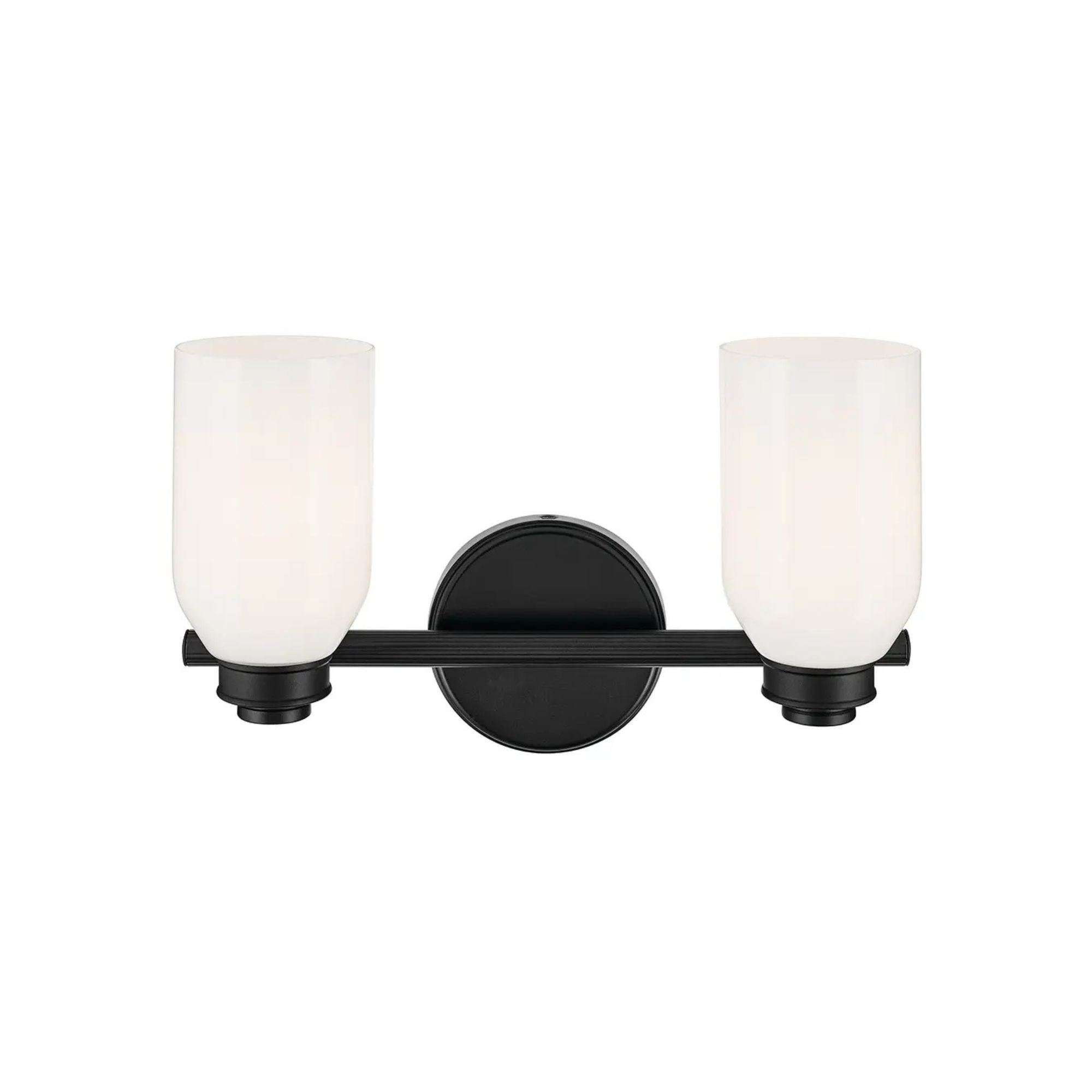 Kichler Lighting - Shae 15" 2-Light Bath Vanity Light, Black Finish | Bees Lighting