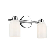 Kichler Lighting - Shae 15" 2-Light Bath Vanity Light, Chrome Finish | Bees Lighting