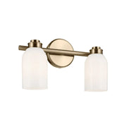 Shae 15" 2-Light Bath Vanity Light, Champagne Bronze Finish