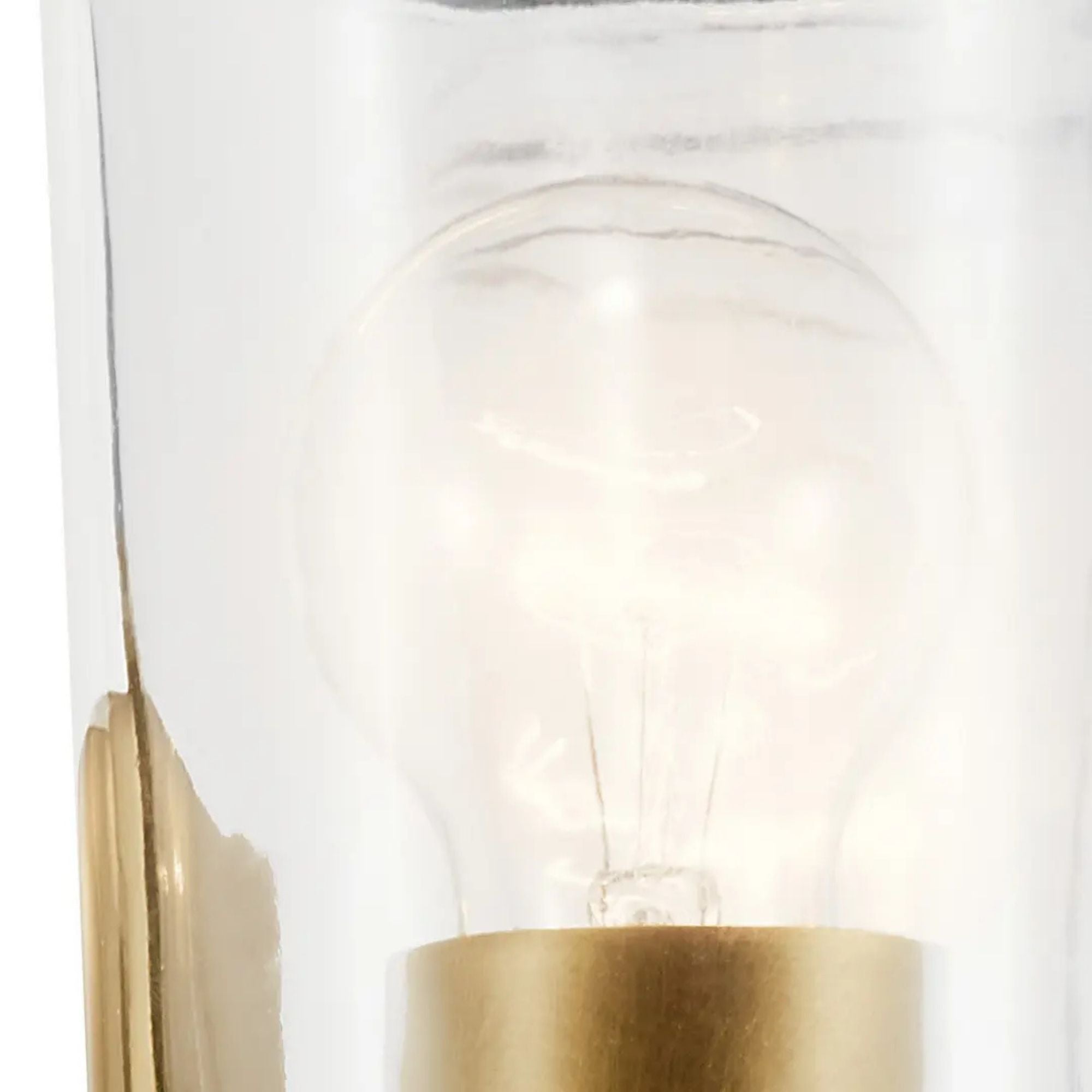 Shailene 13" 2-Light Bath Vanity Light, Natural Brass Finish, Clear Glass