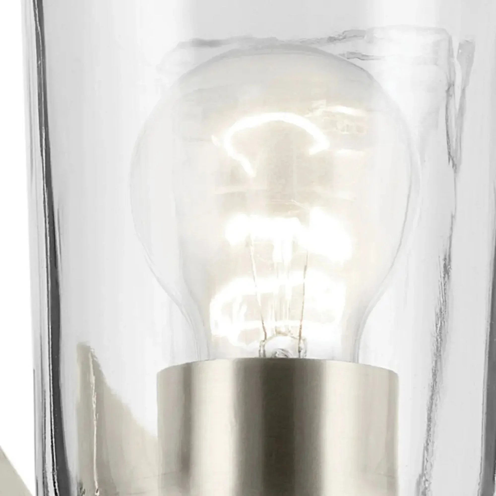 Shailene 30" 4-Light Bath Vanity Light, Brushed Nickel Finish, Clear Glass