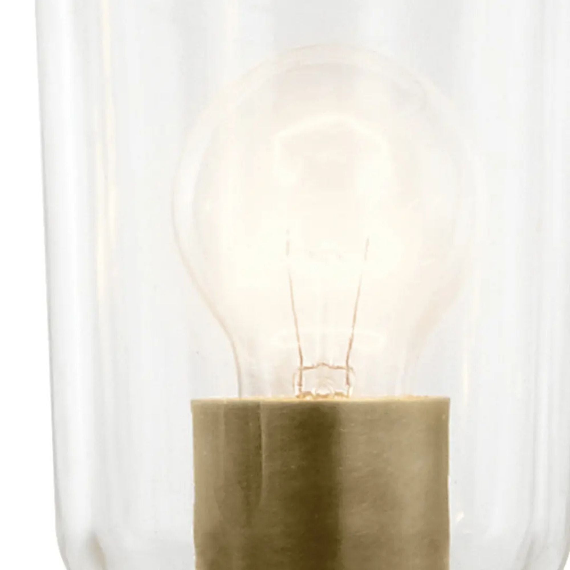 Shailene 18" 3-Light Mini Chandelier, Natural Brass Finish, Clear Glass